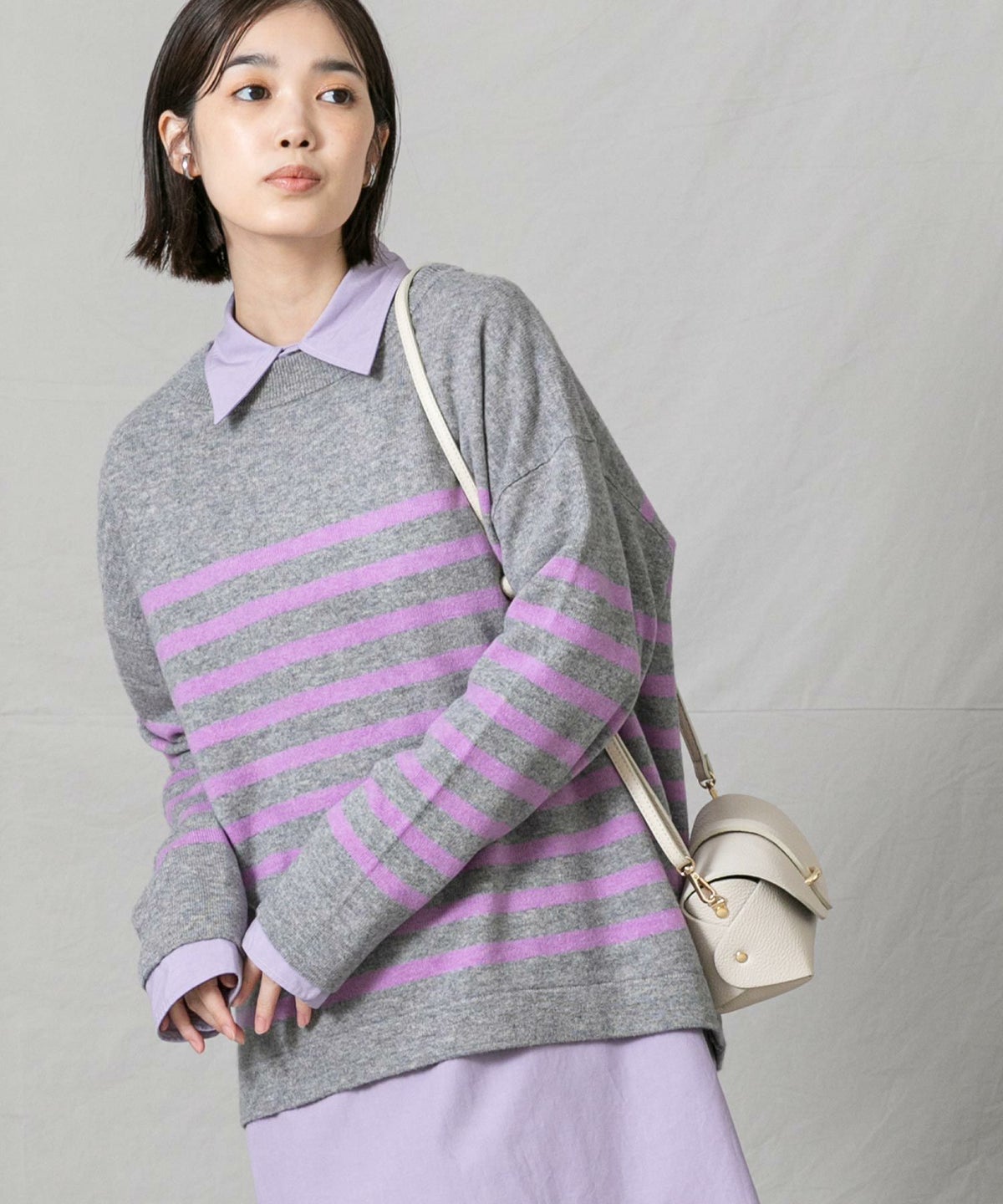 グレー×パープル