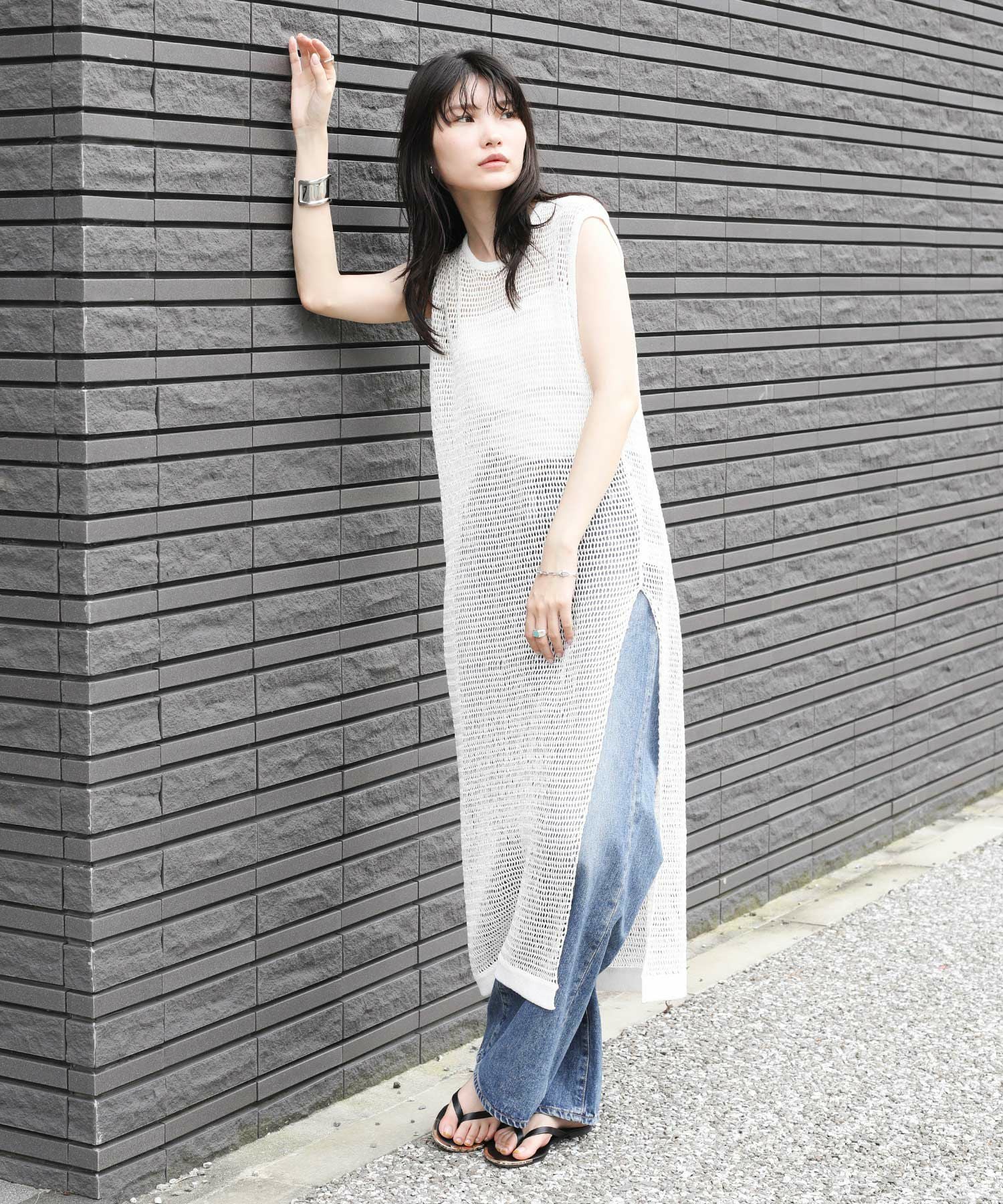 The rejoiceaメッシュニットワンピース | SEKIMIKI Online