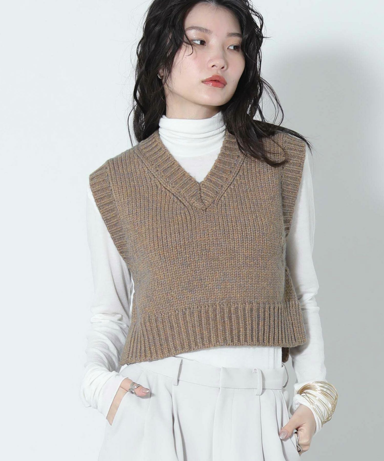 The rejoiceメランジニットベスト【TODAYFUL】 | SEKIMIKI Online
