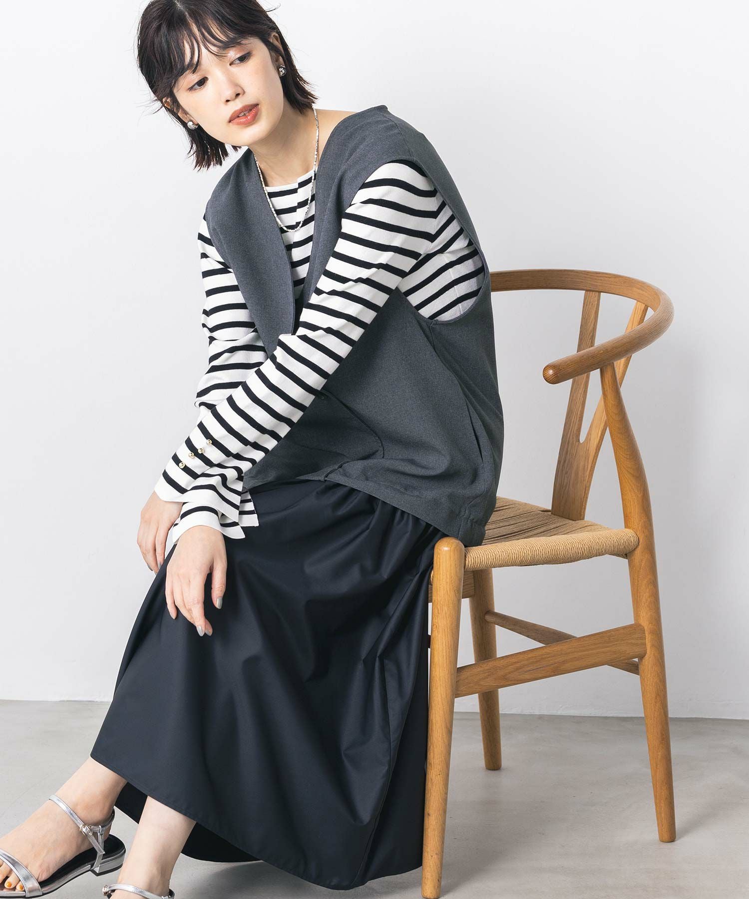 超美品　Rene ジレワンピース　ジャンパースカート 超美品 Rene ジレワンピース ジャンパースカート 【公式通販】