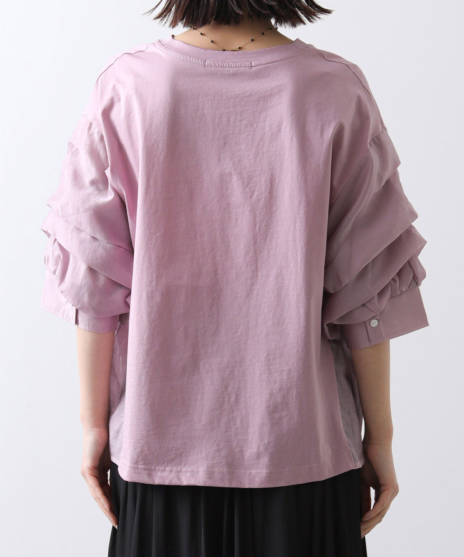 Gready Brilliant【WEB限定商品】シアータックパフ5分袖カットソー