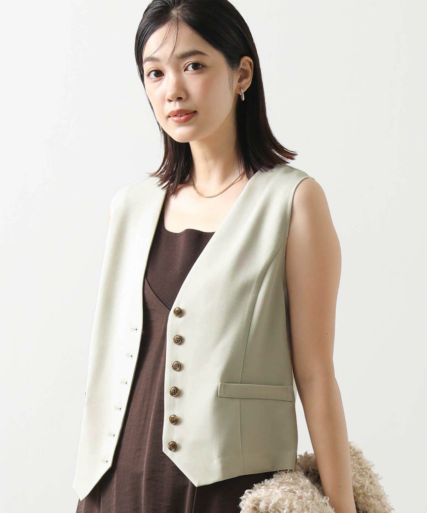 2024SS 美品 ESTNATION テーラードショートベスト ESTNATION / テーラードショートベスト｜ESTNATION ONLINE STORE