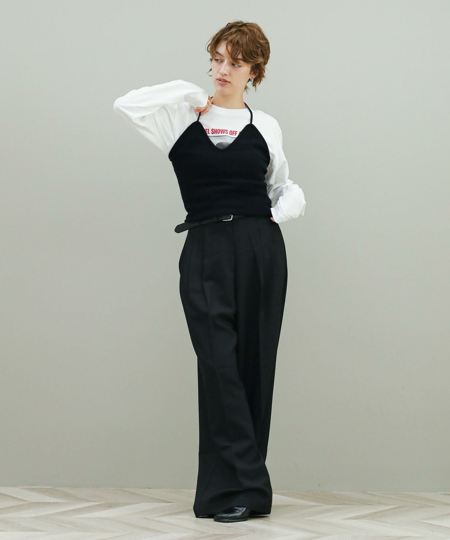 ✨希少✨ J&J Fashion ホルターネック ビーズ装飾 ハイネックドレス The rejoiceaホルターネックビスチェ | SEKIMIKI Online