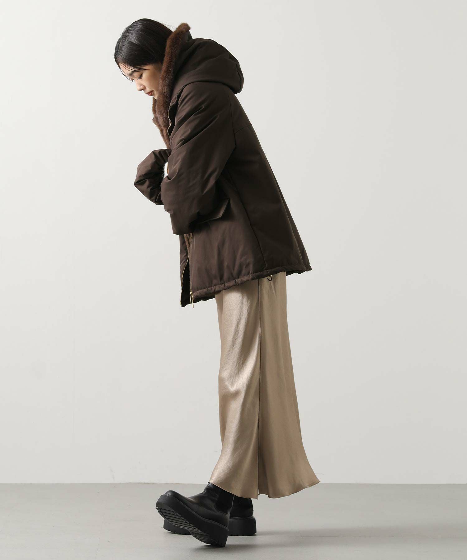Gready Brilliant 取り外しファー中綿フードコート Gready Brillint【2026年10月再値下げ】取り外しファー中綿フード