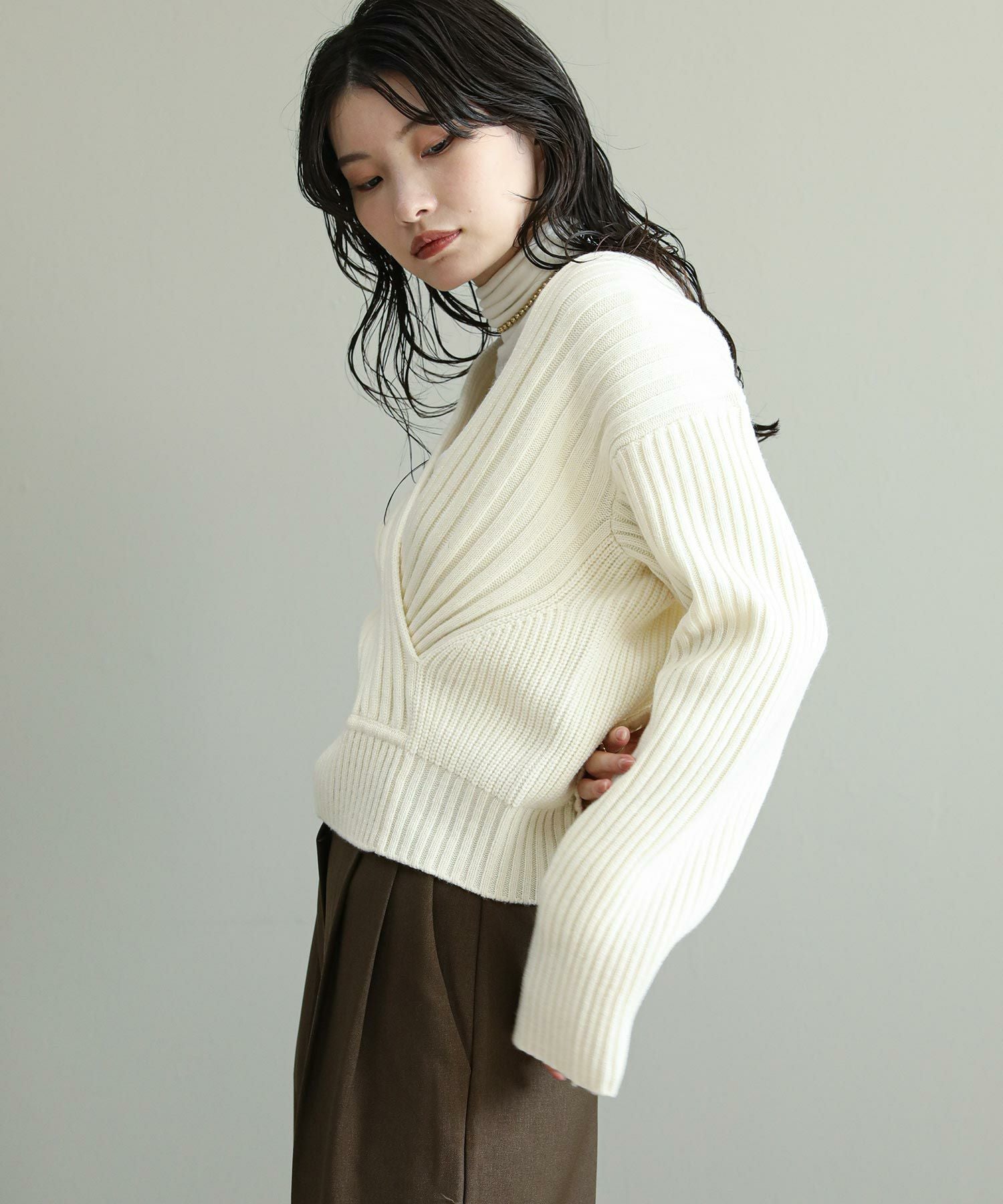 今季完売♡カシュクールニットプルオーバー カシュクールニットプルオーバー｜INGNI(イング) 公式通販｜INGNI STORE
