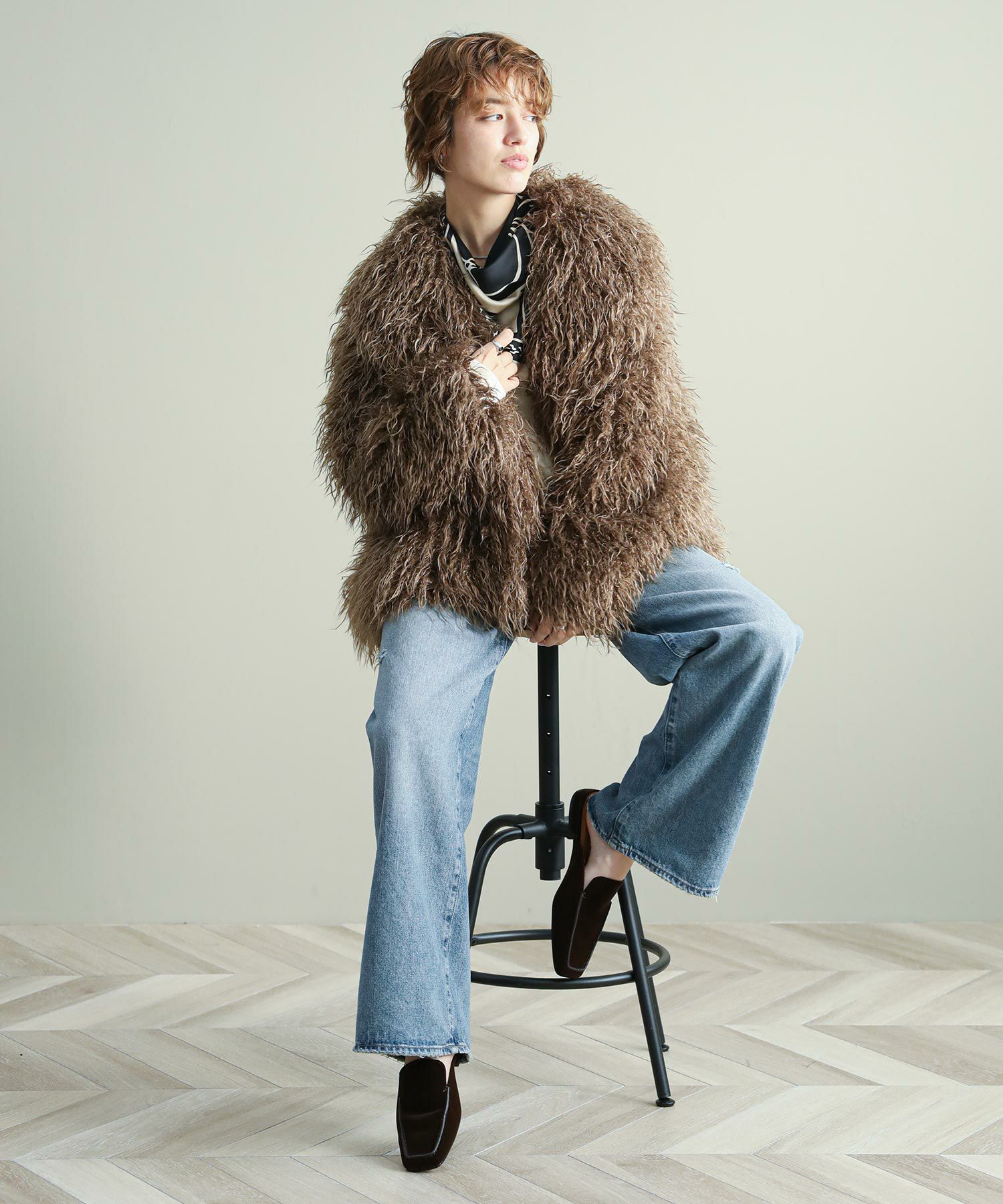 The rejoiceaロングファージャケット【LANCER CLOTHING CORPORATION