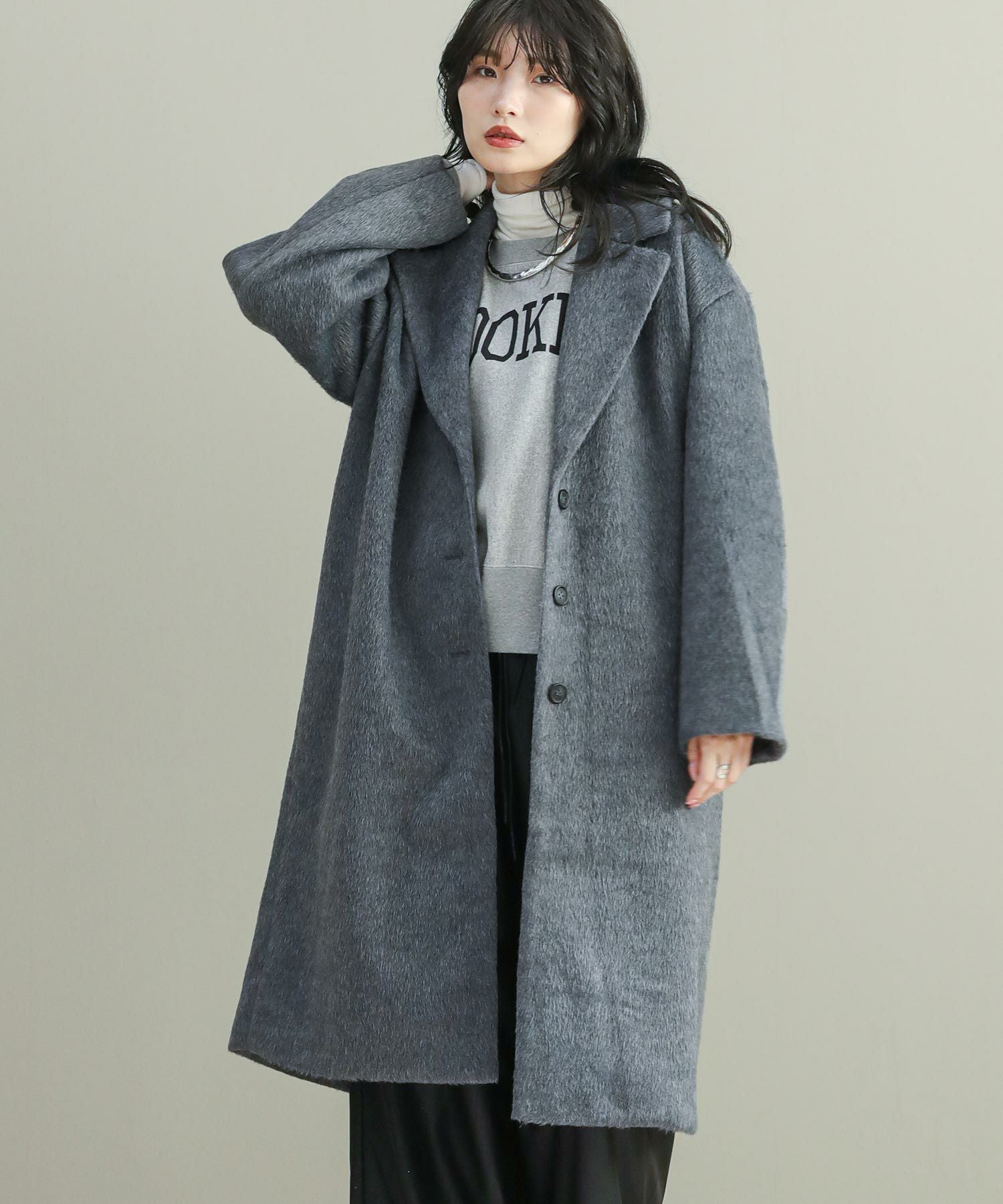 The rejoiceaシャギーチェスターコート | SEKIMIKI Online
