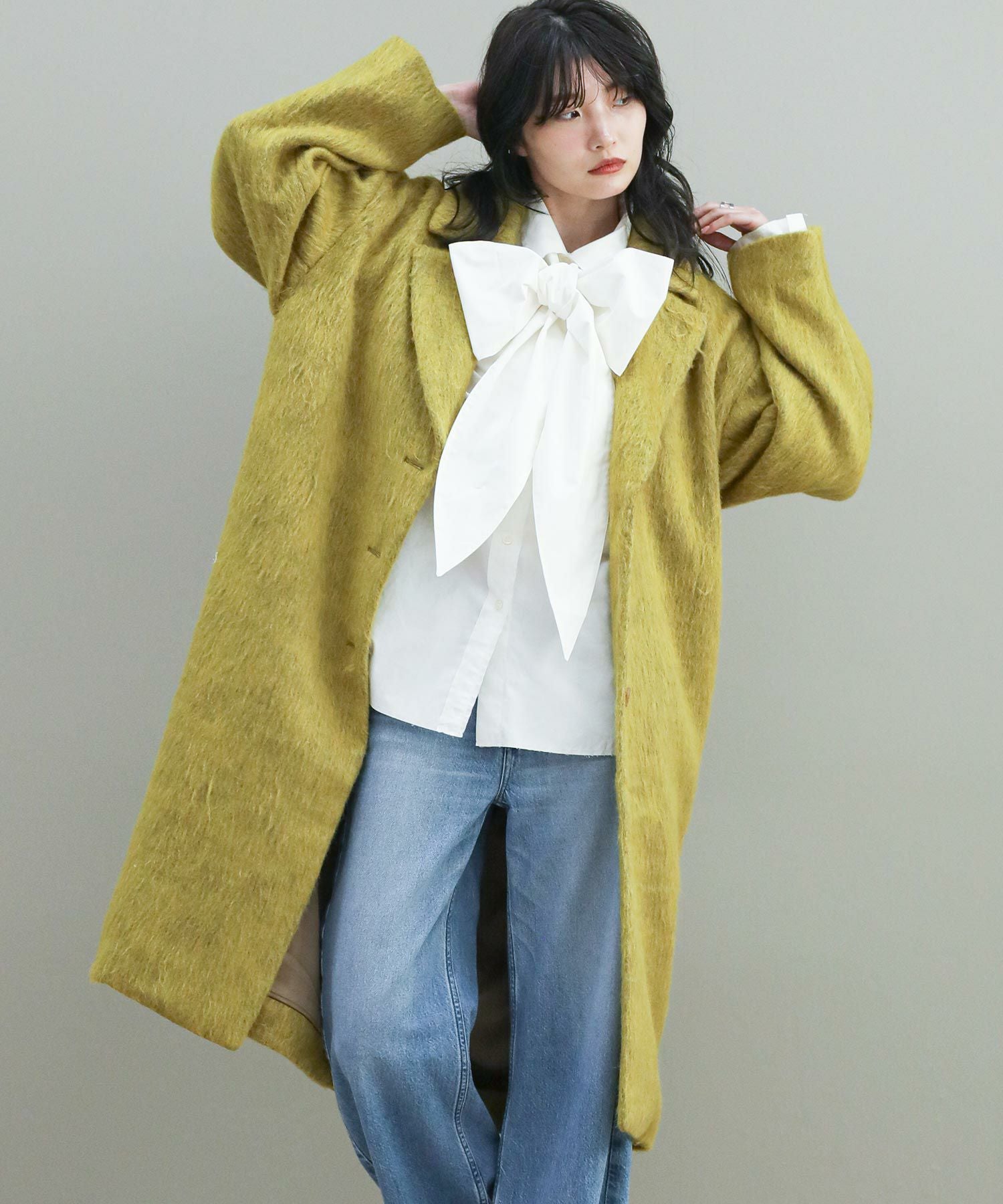 The rejoiceaシャギーチェスターコート | SEKIMIKI Online