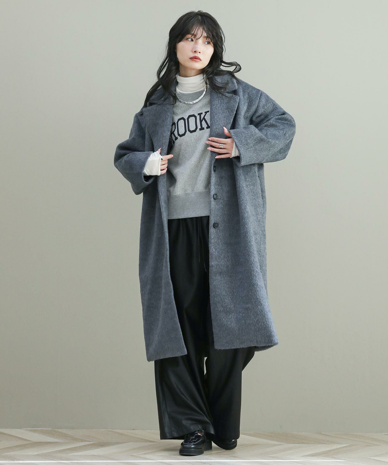 The rejoiceaシャギーチェスターコート | SEKIMIKI Online