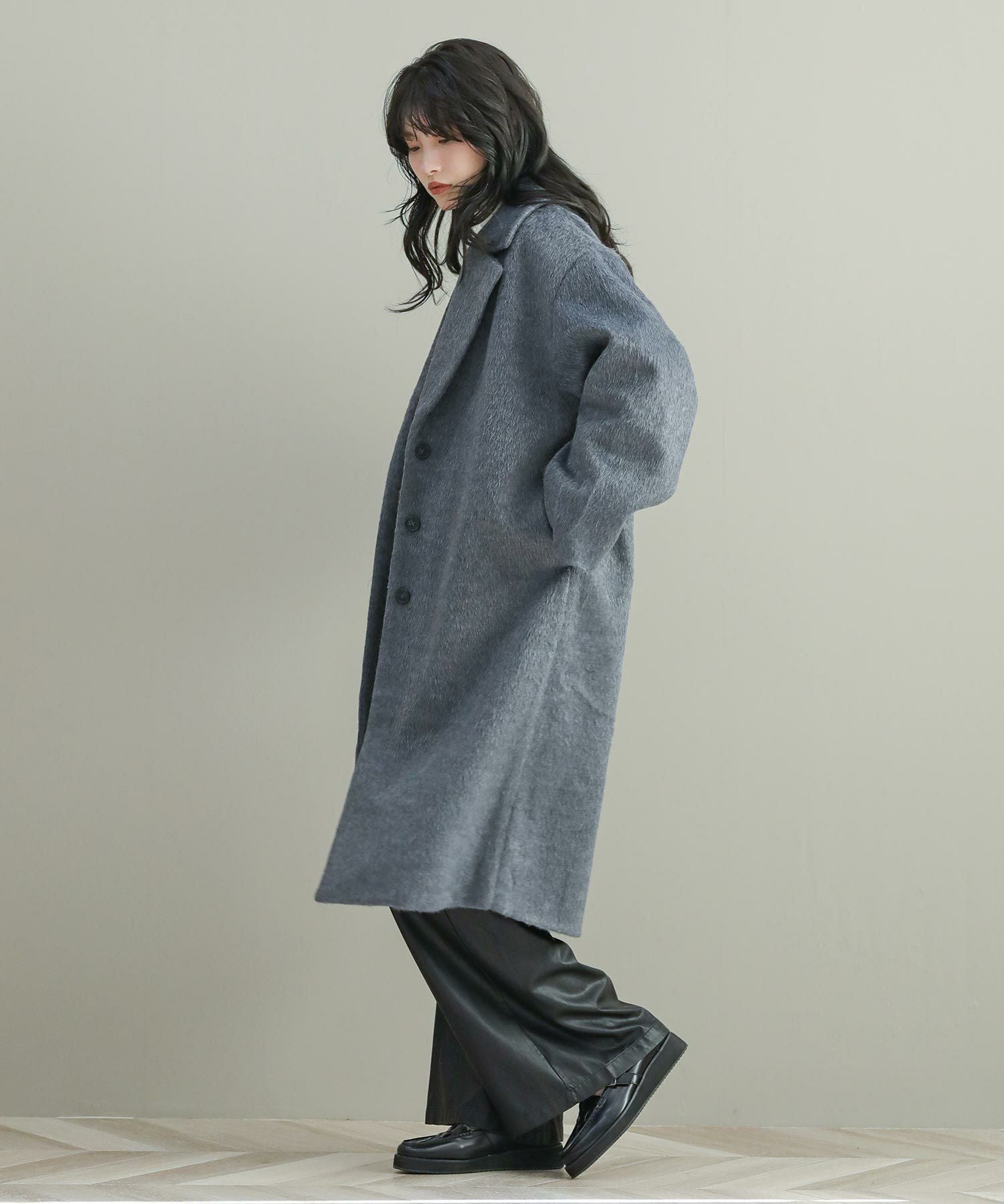 The rejoiceaシャギーチェスターコート | SEKIMIKI Online