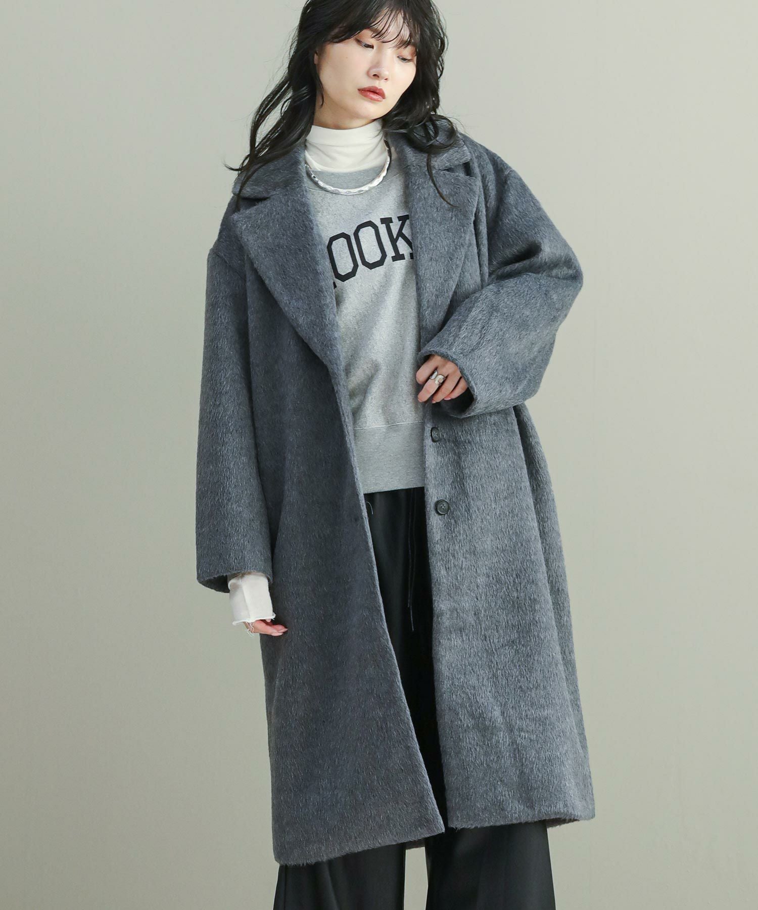 The rejoiceaシャギーチェスターコート | SEKIMIKI Online