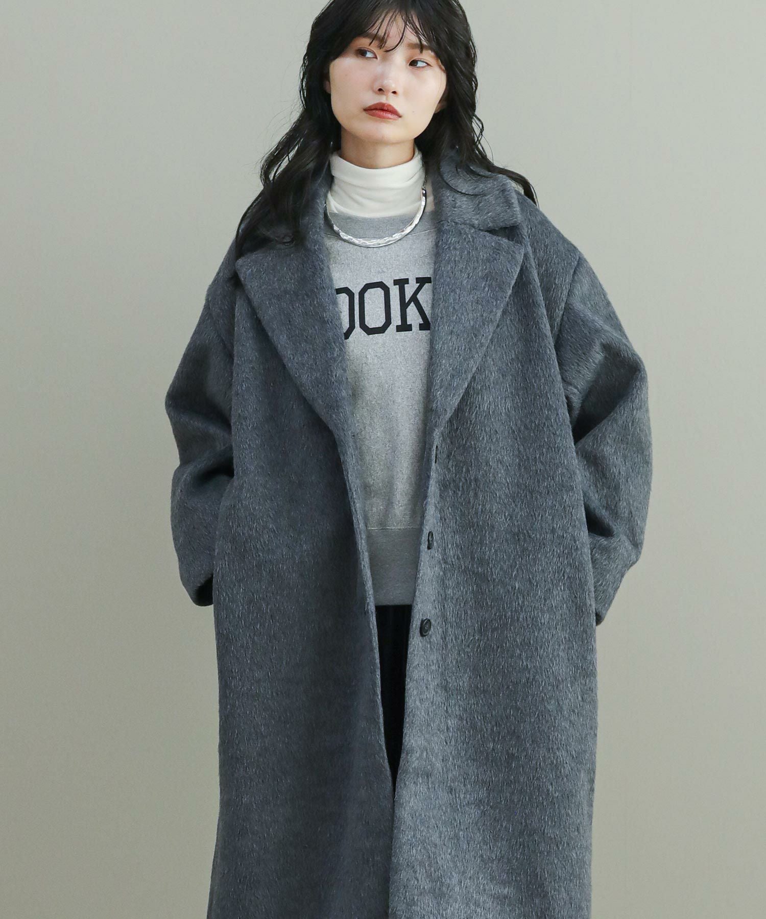 The rejoiceaシャギーチェスターコート | SEKIMIKI Online