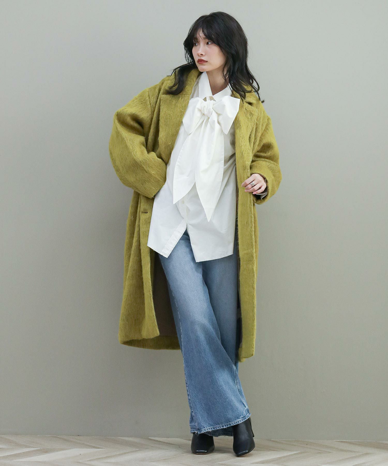 The rejoiceaシャギーチェスターコート | SEKIMIKI Online