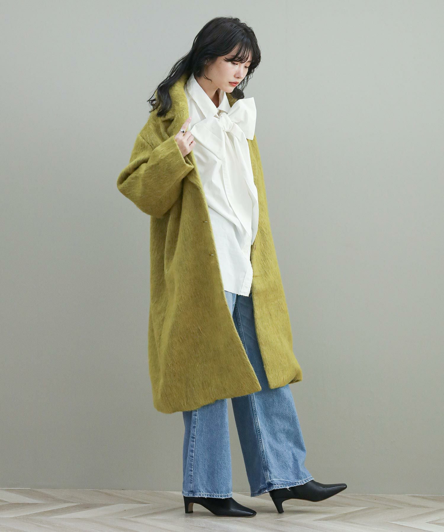 The rejoiceaシャギーチェスターコート | SEKIMIKI Online