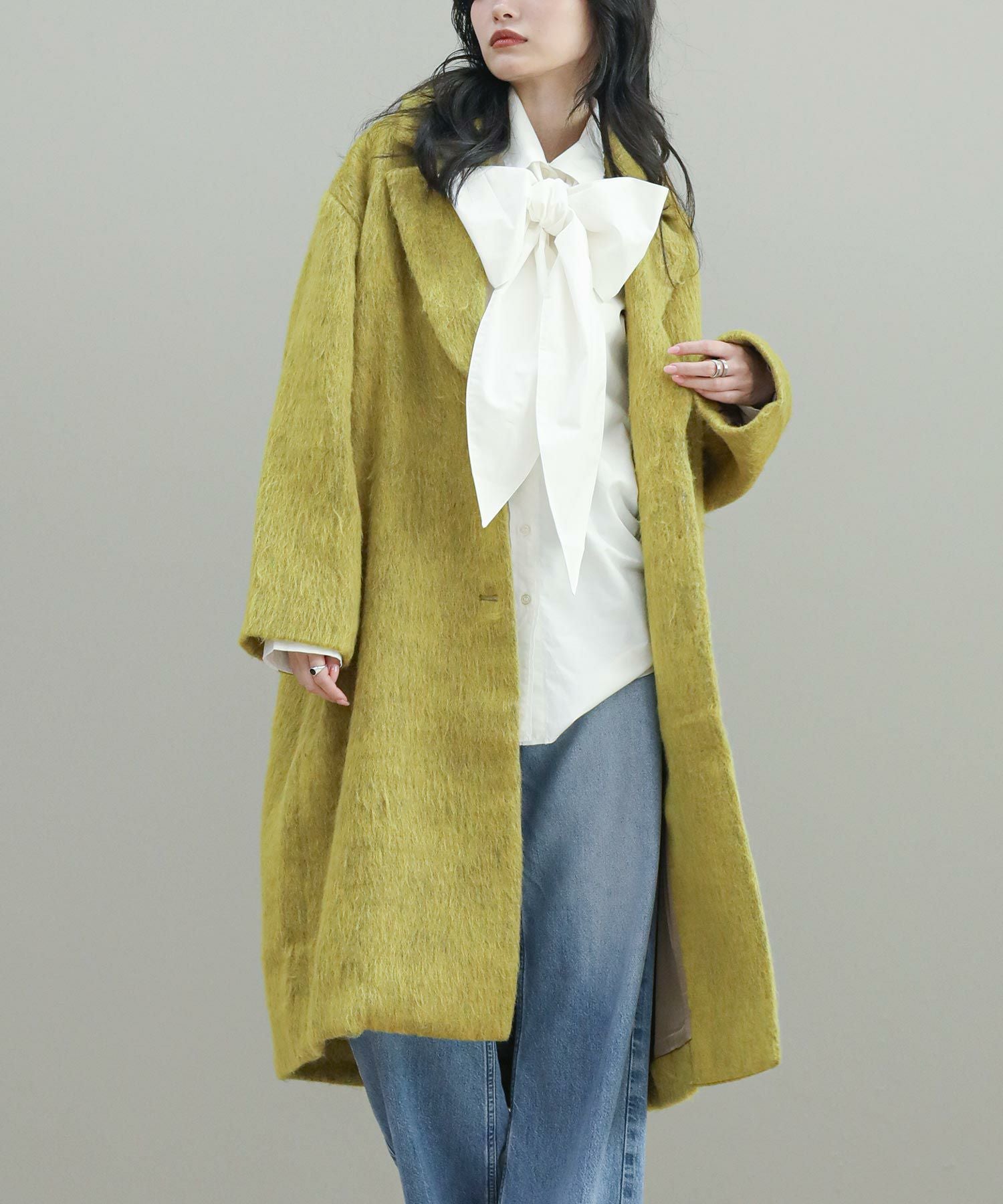 The rejoiceaシャギーチェスターコート | SEKIMIKI Online