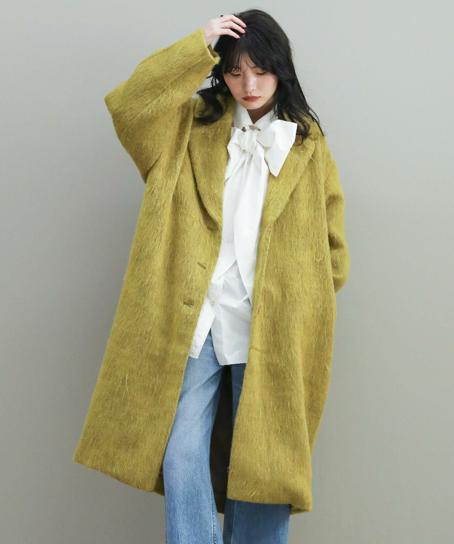 The rejoiceaシャギーチェスターコート | SEKIMIKI Online