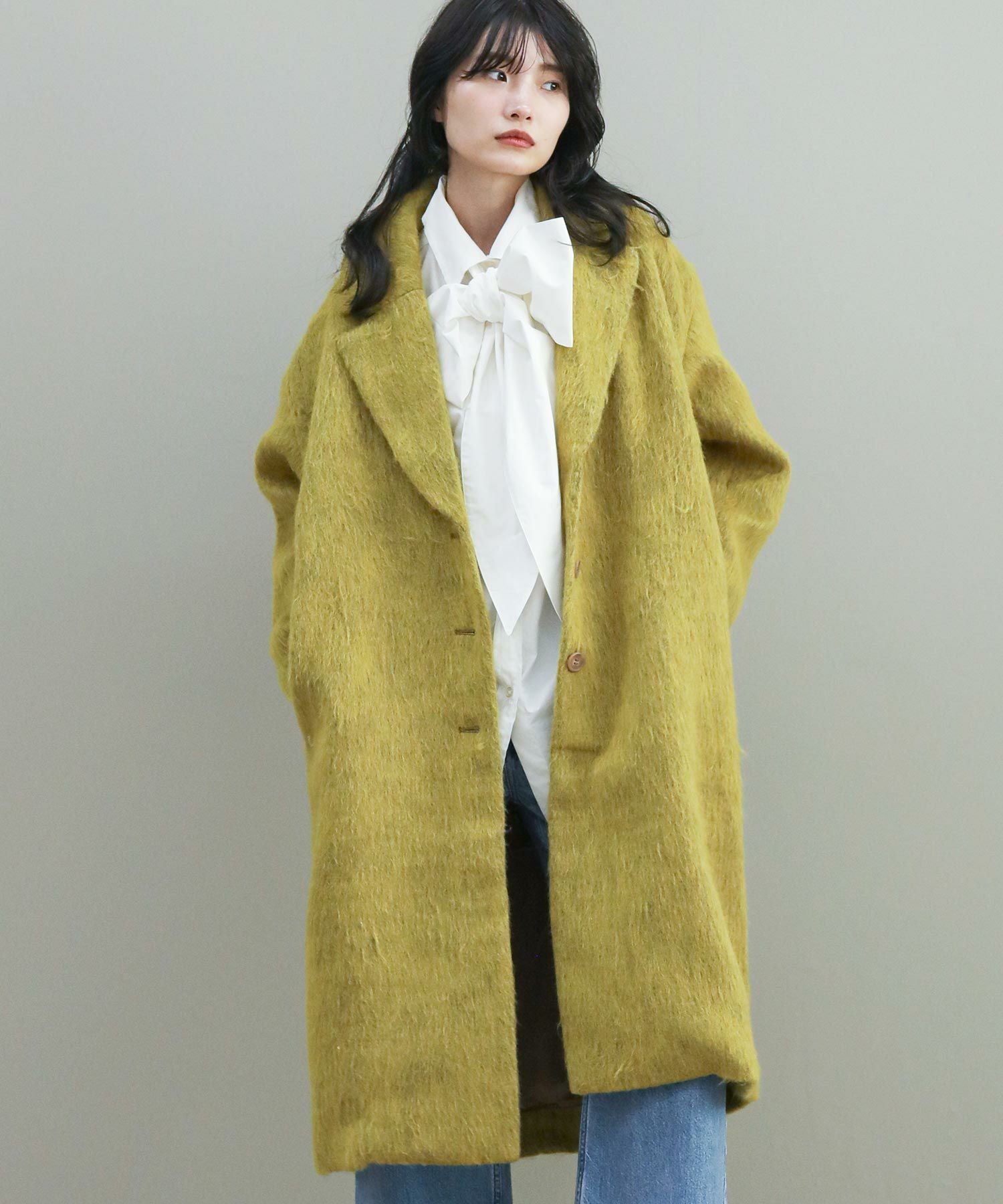 The rejoiceaシャギーチェスターコート | SEKIMIKI Online
