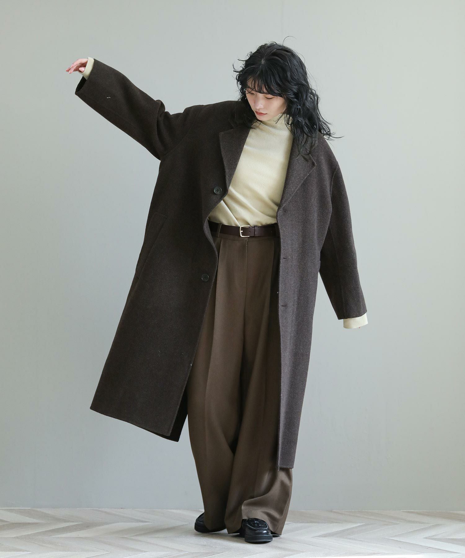 【todayful トゥデイフル】シャギーオーバーコート 38 ロングコート The rejoiceウールオーバーコート【TODAYFUL】 | SEKIMIKI Online