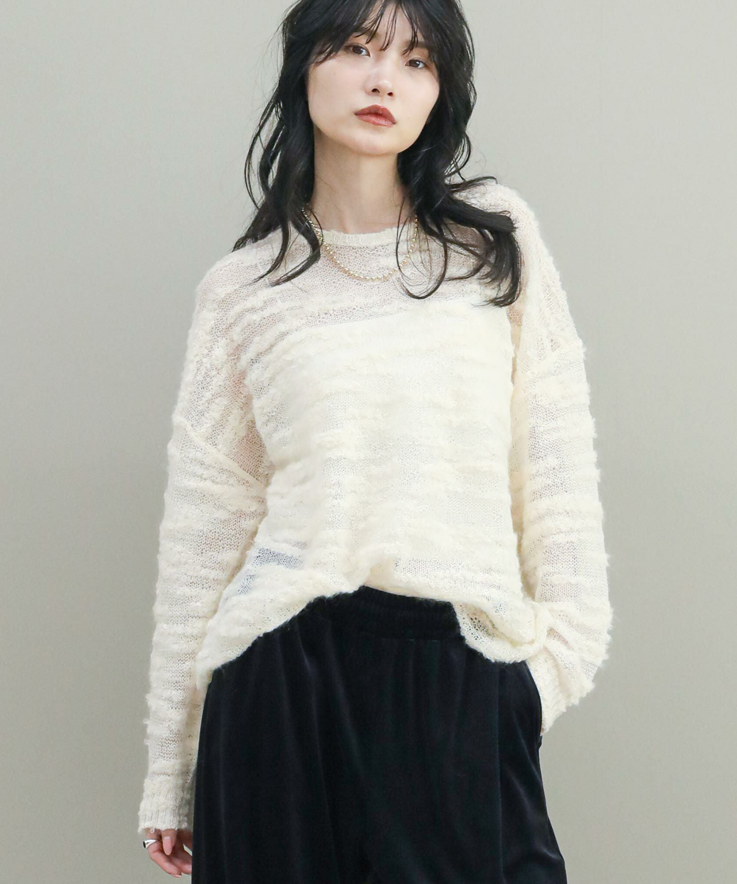 The rejoiceaモヘアアルパカシアーニット【Maglia Plus】 | SEKIMIKI 