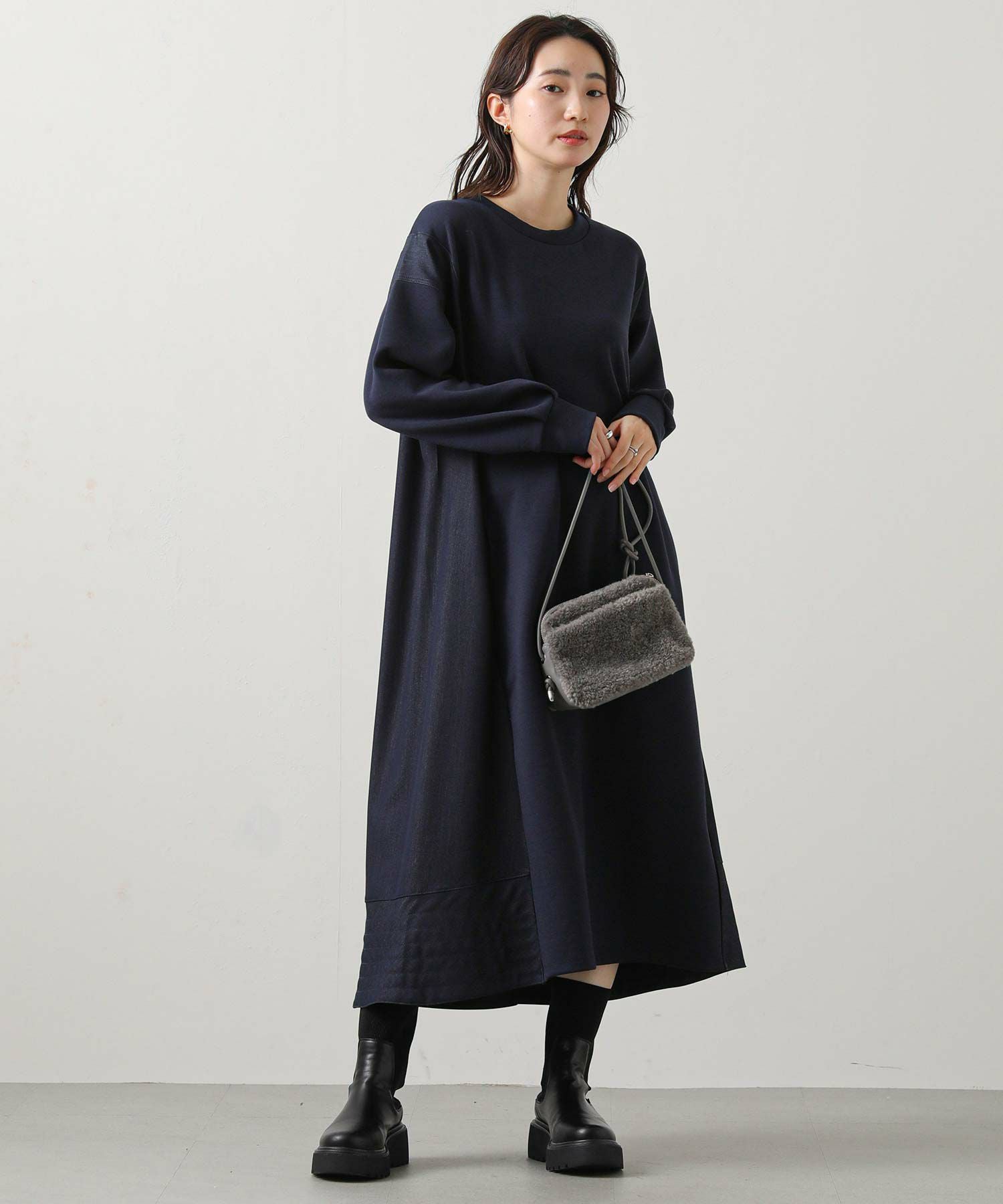 ワンピース RT 209169 USED】逆十字綿レース前あきワンピース(Black×White) | Moi-même