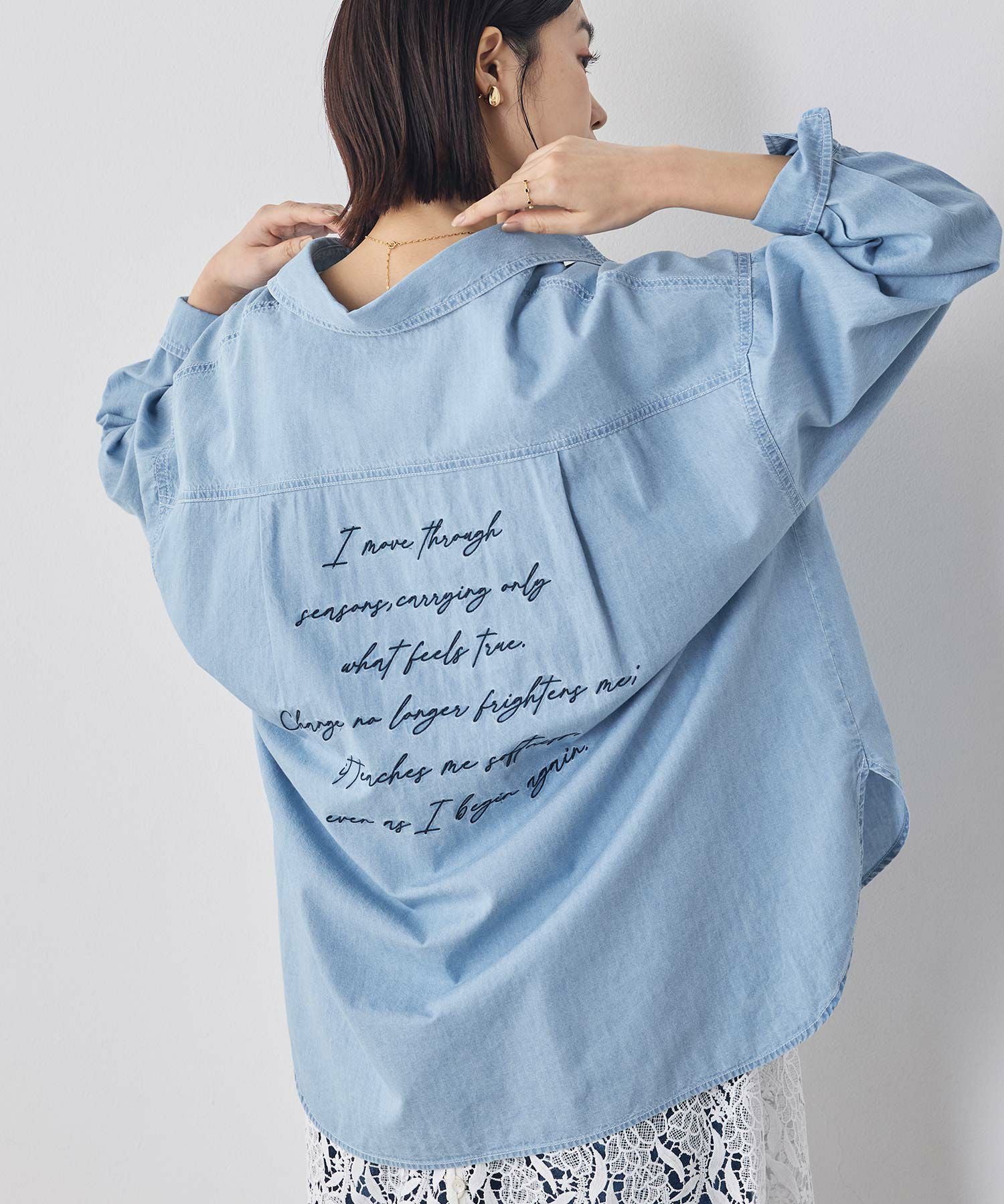 Gready Brilliantバックロゴ刺繍シャツ | SEKIMIKI Online