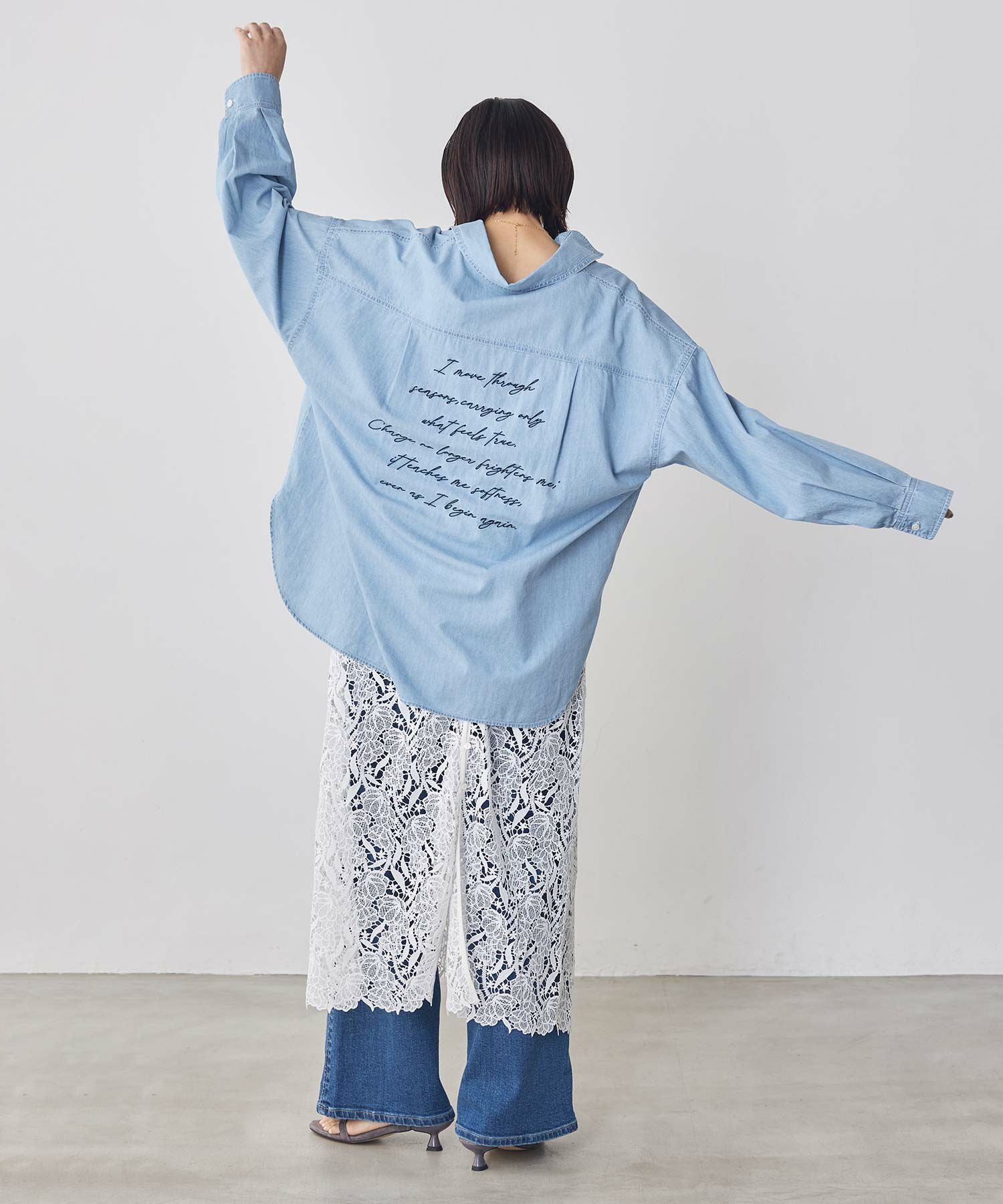 Gready Brilliantバックロゴ刺繍シャツ | SEKIMIKI Online