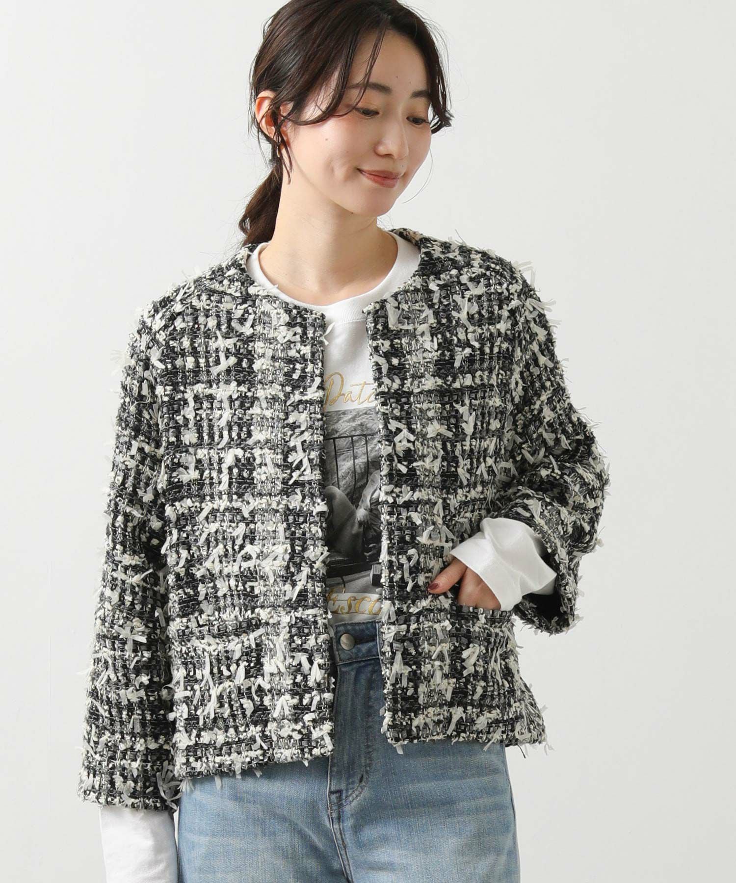 Gready Brilliantタグ付き新品　ツイードジャケット Gready BrilliantLUリボンツイードジャケット | SEKIMIKI Online
