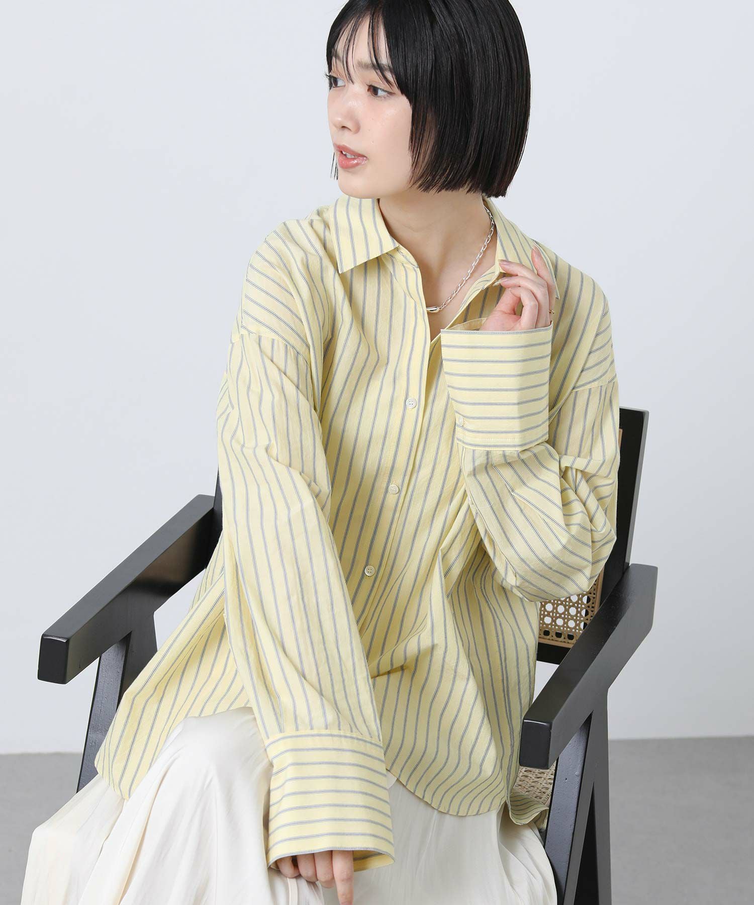 ＬＵカラーストライプシャツ