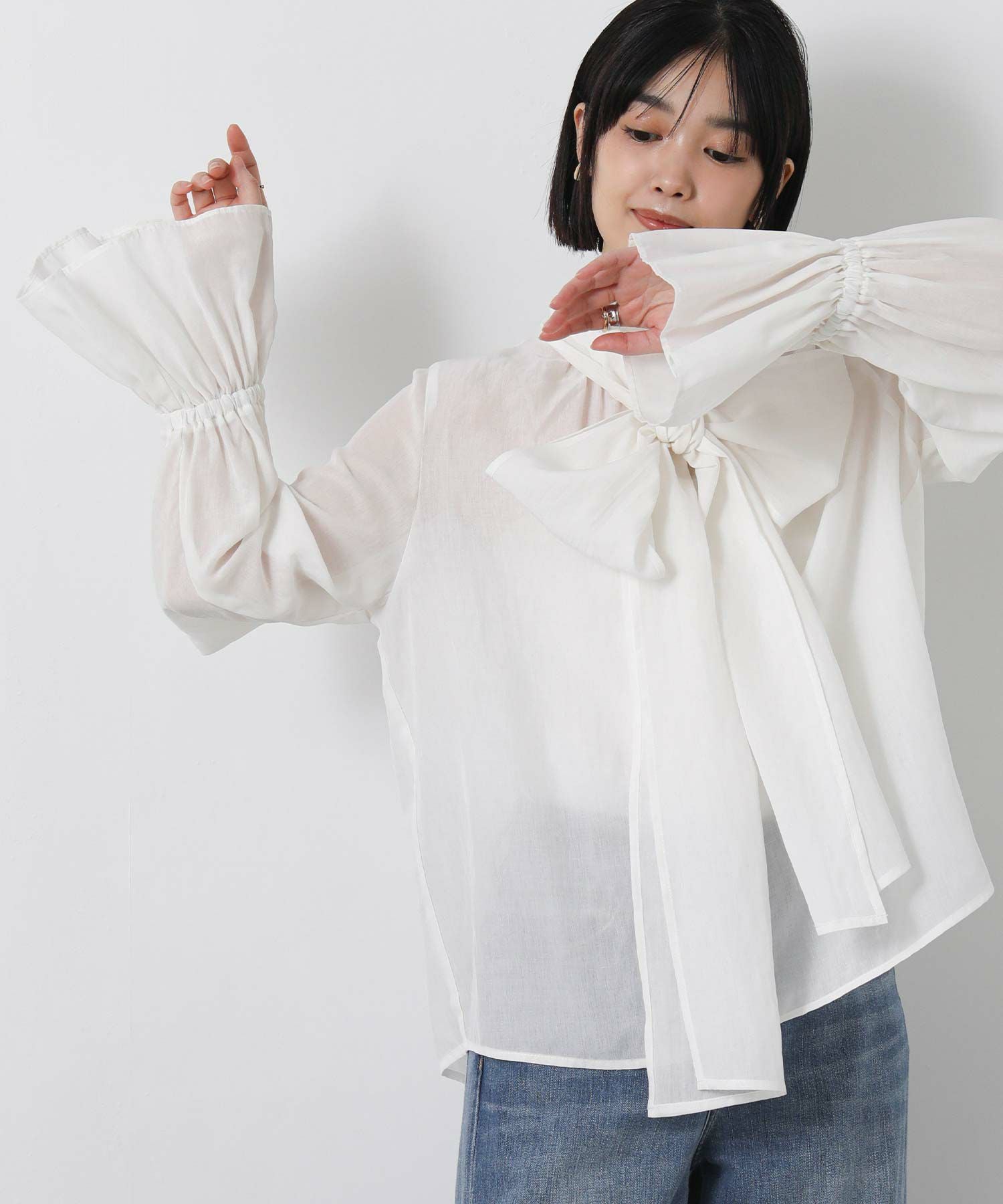【今月削除】yori shiroconラメキャンディカラーブラウス38 Coming Soon / yori – yori shirocon