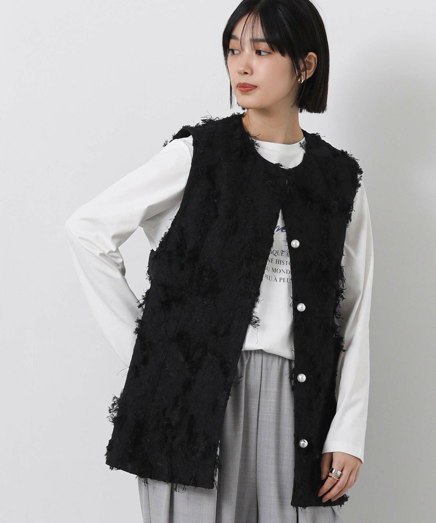 【本日限定最終価格】girlish ヴィンテージへプラムリメイクニット Gready Brilliant【2026年5月再値下げ】ジャガードペプラムベスト
