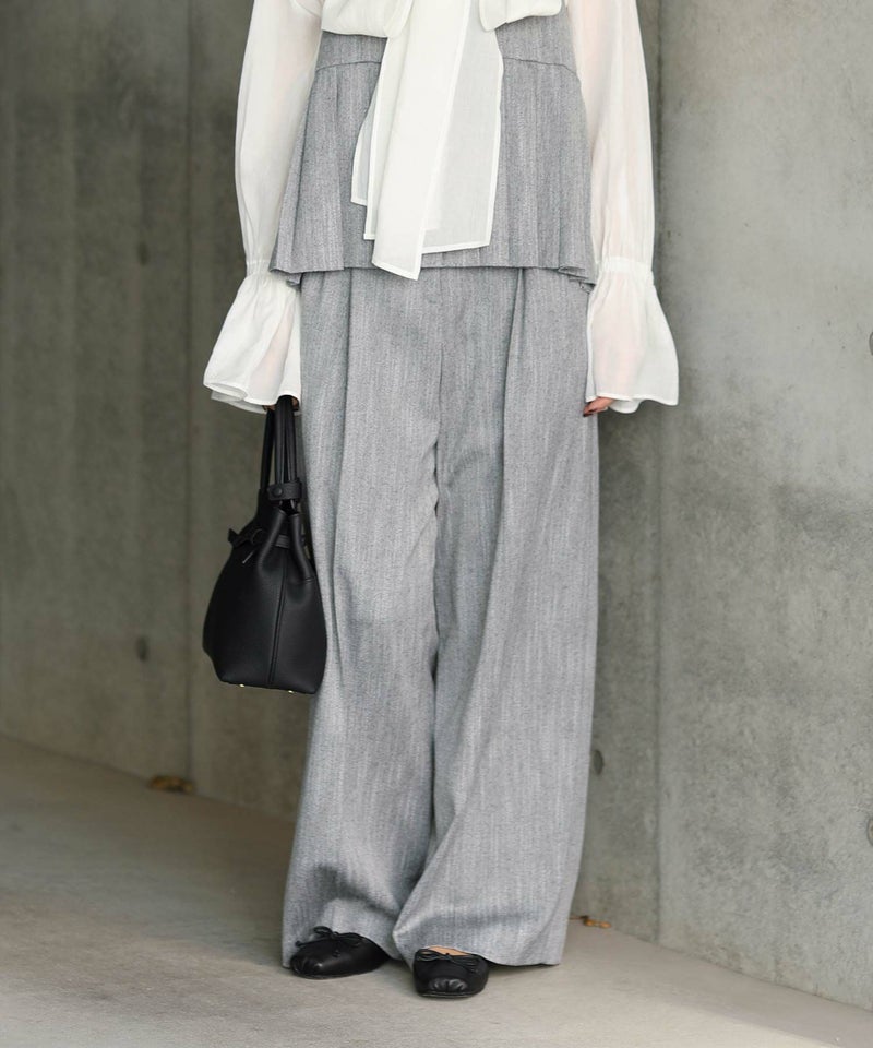 Gready Brilliant LUSTEEK LUスラブハイウエストワイドパンツ グレー