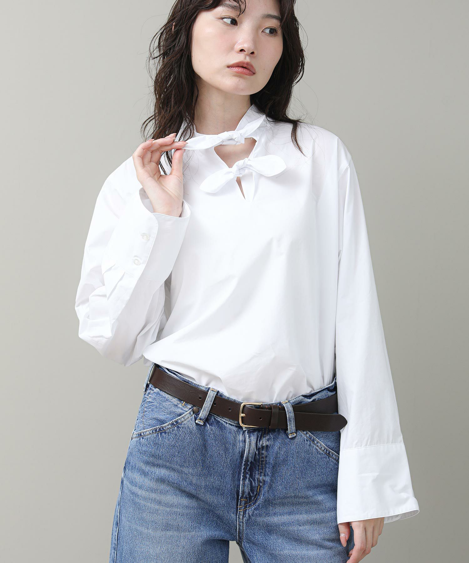 リクエスト品　専用　白色のテセウスモルフォ The rejoiceダブルボウデザインシャツ【MANOF】 | SEKIMIKI Online