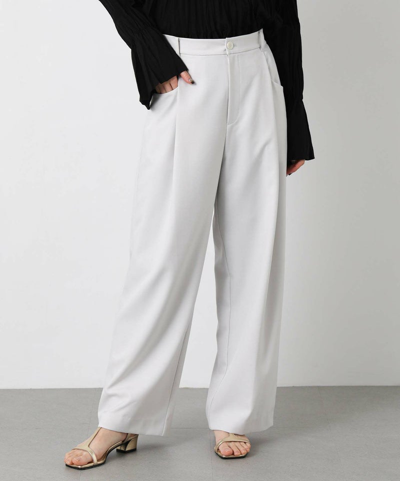 Gready Brilliant mink chair クリアトロタックワイドパンツ ライトグレー