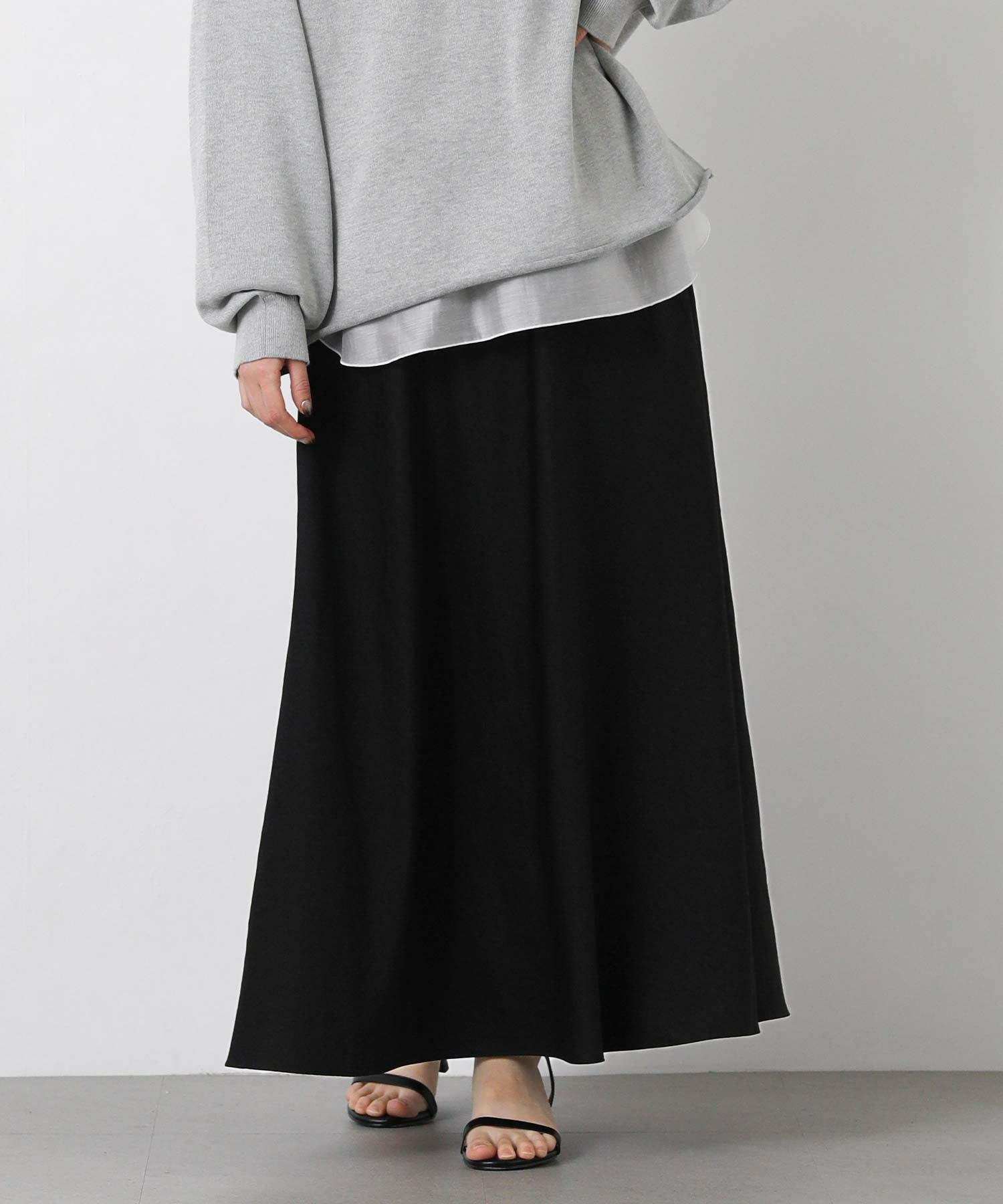 CYAN tokyo ヴィンテージツイルフレアスカート ブラック