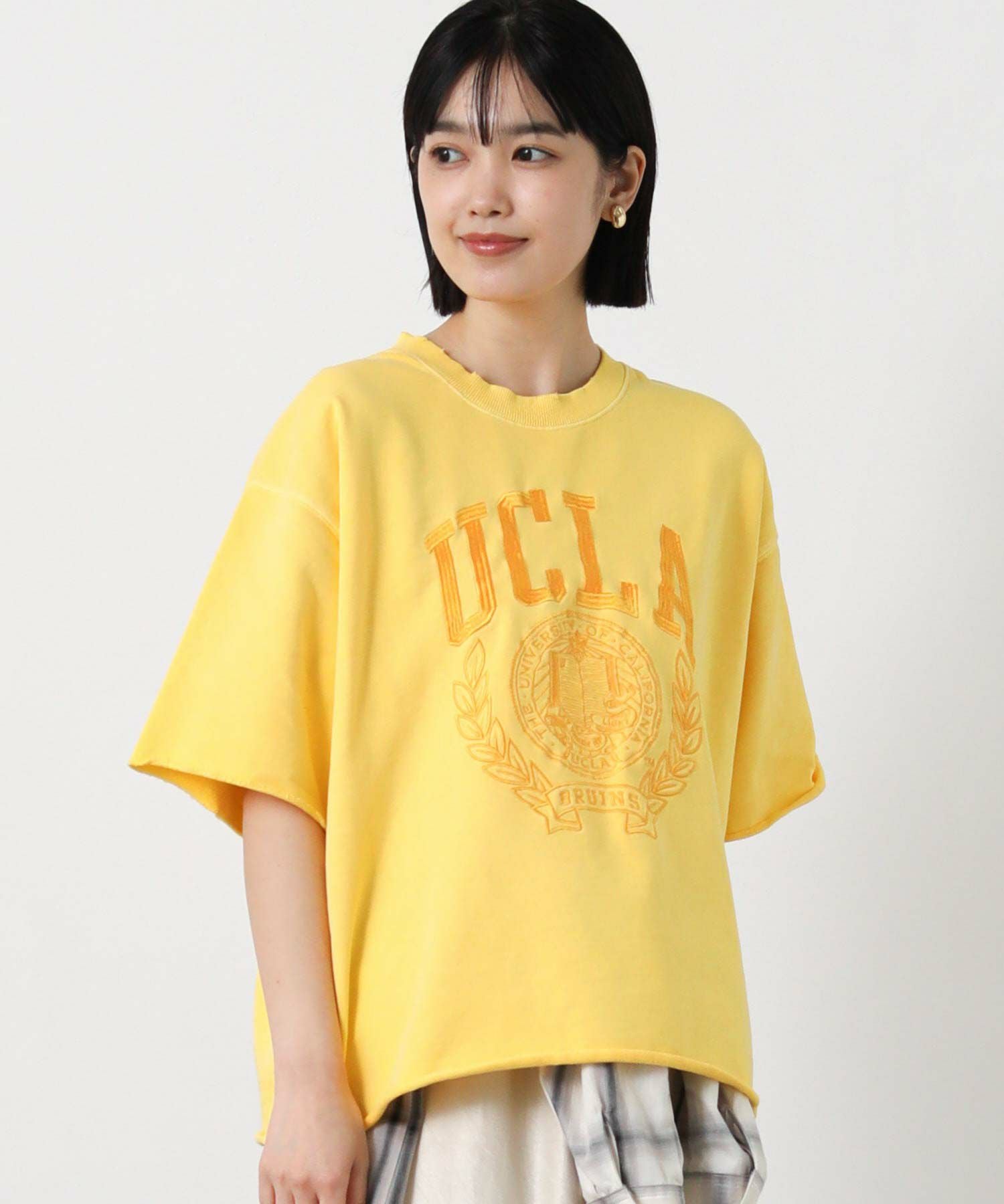 Gready Brilliant オマージュプリントスウェット　オードリー Gready Brilliant｜カレッジロゴ7分袖スウェット | Rakuten Fashion