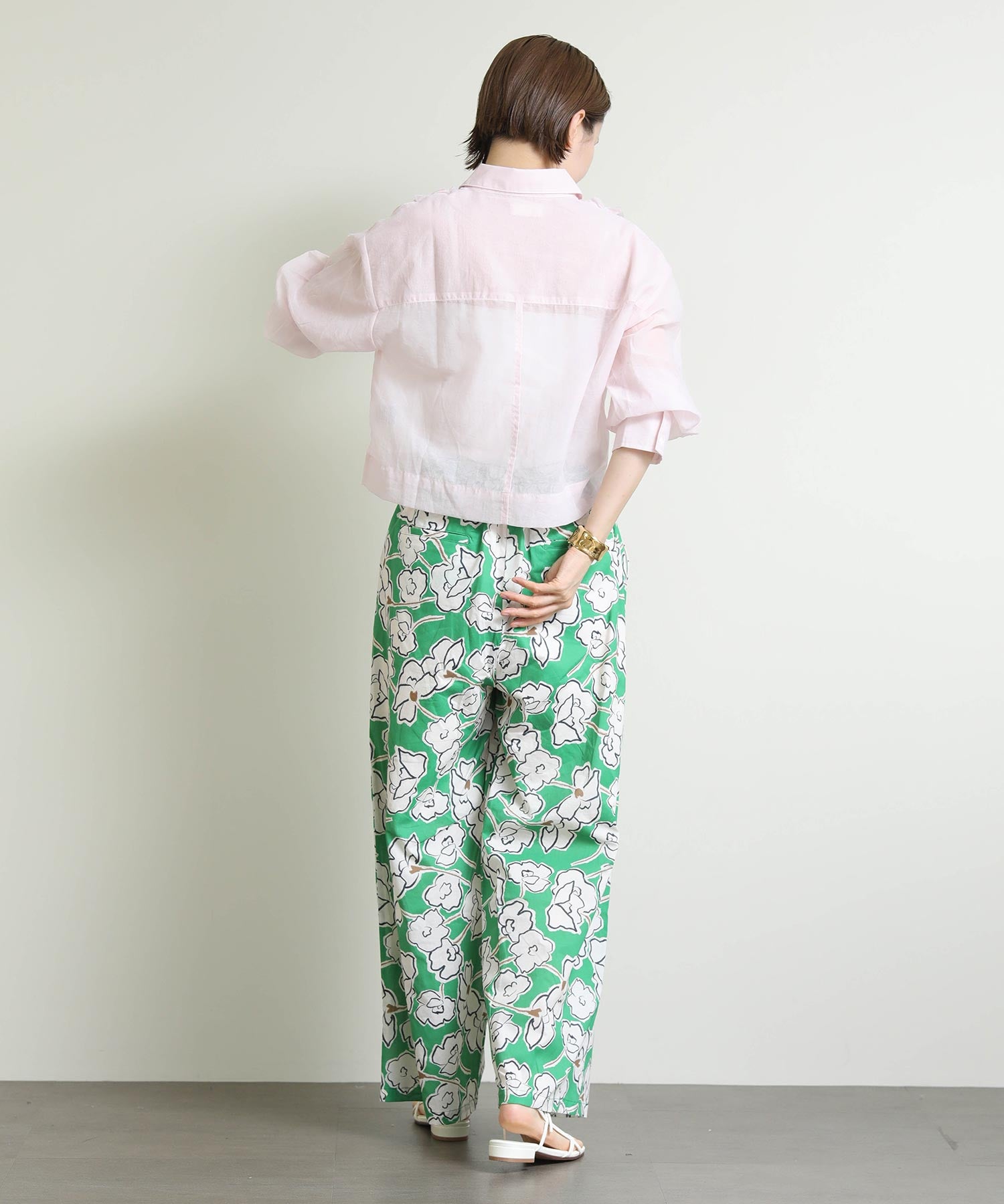 グレディブリリアンRe Fiinaシアーデニムフリルブラウス | ヤマダ