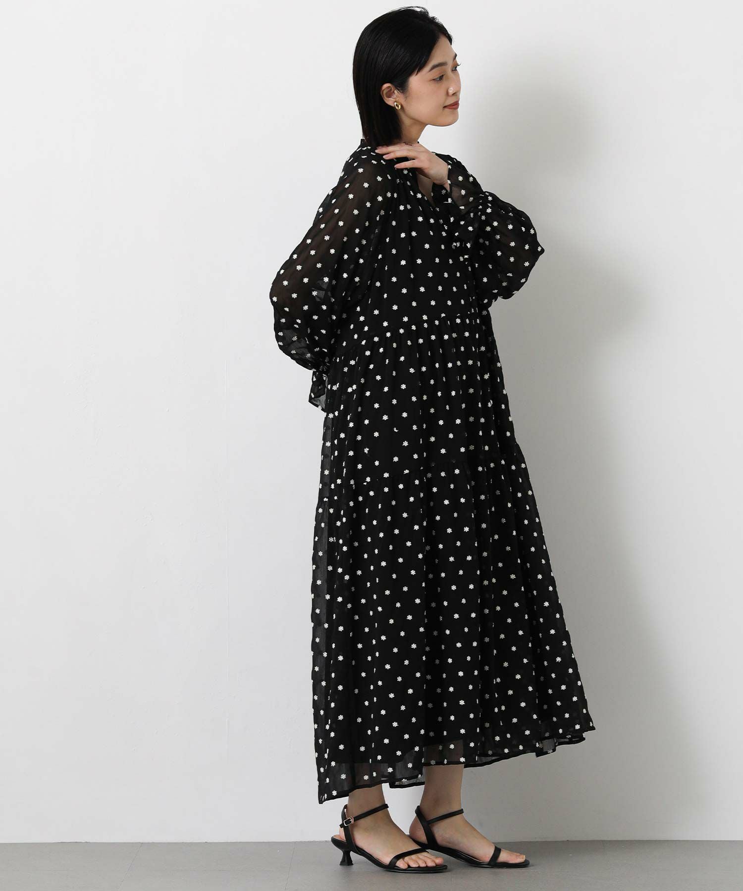 Gready Brilliant花刺繍ティアードワンピース | SEKIMIKI Online