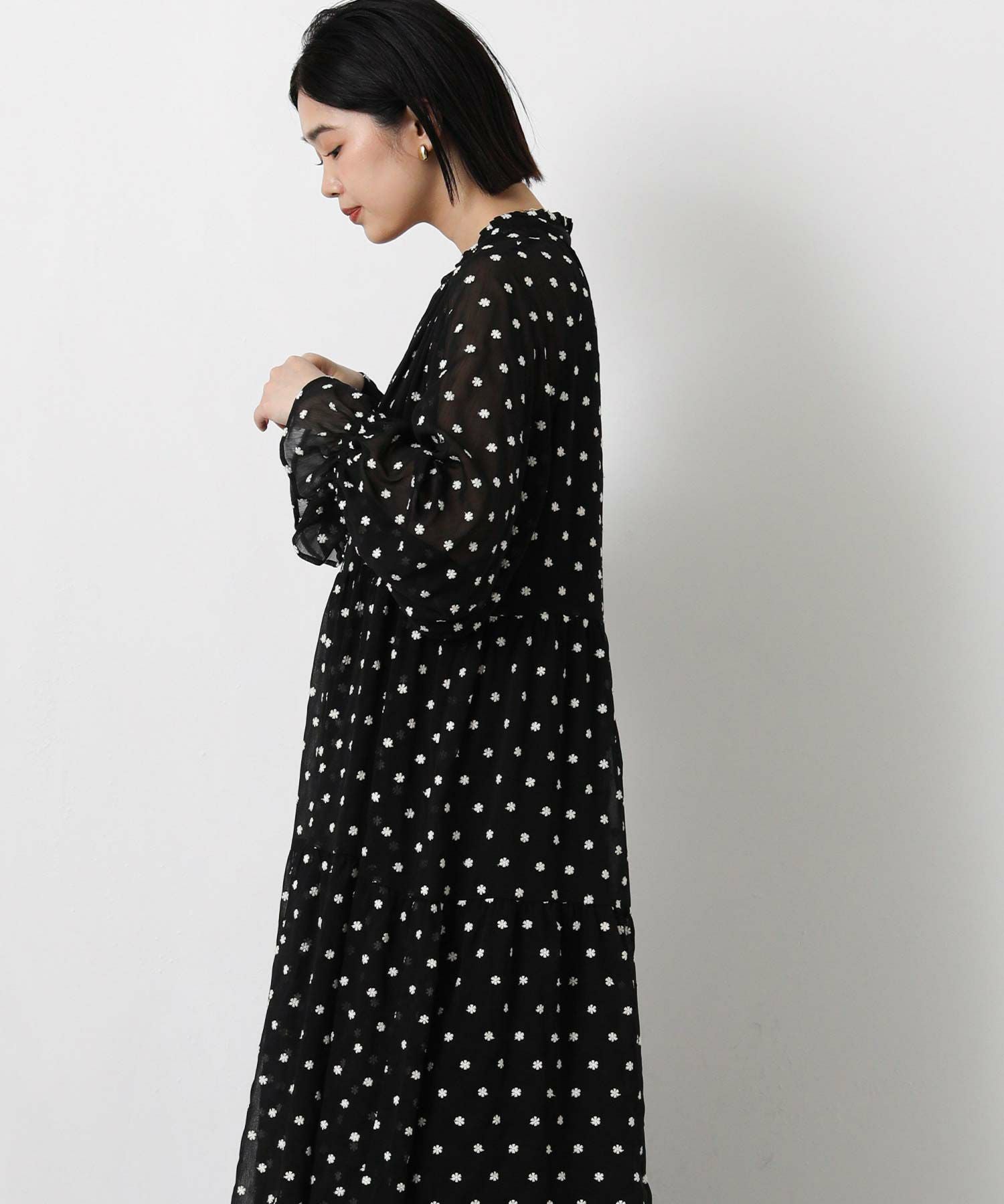 Gready Brilliant花刺繍ティアードワンピース | SEKIMIKI Online