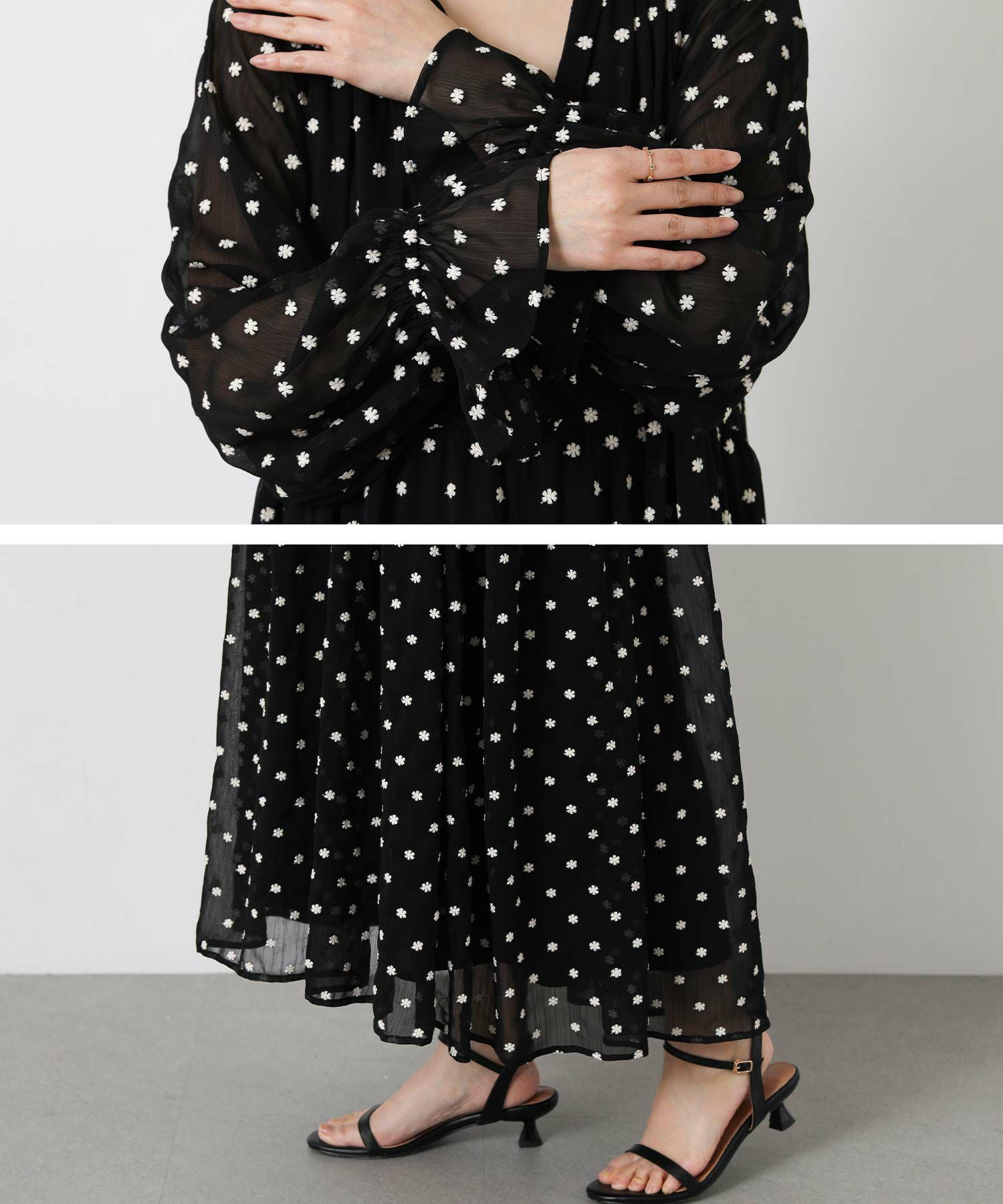 Gready Brilliant花刺繍ティアードワンピース | SEKIMIKI Online