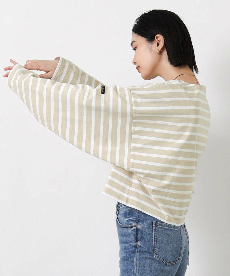 ベージュ×オフ