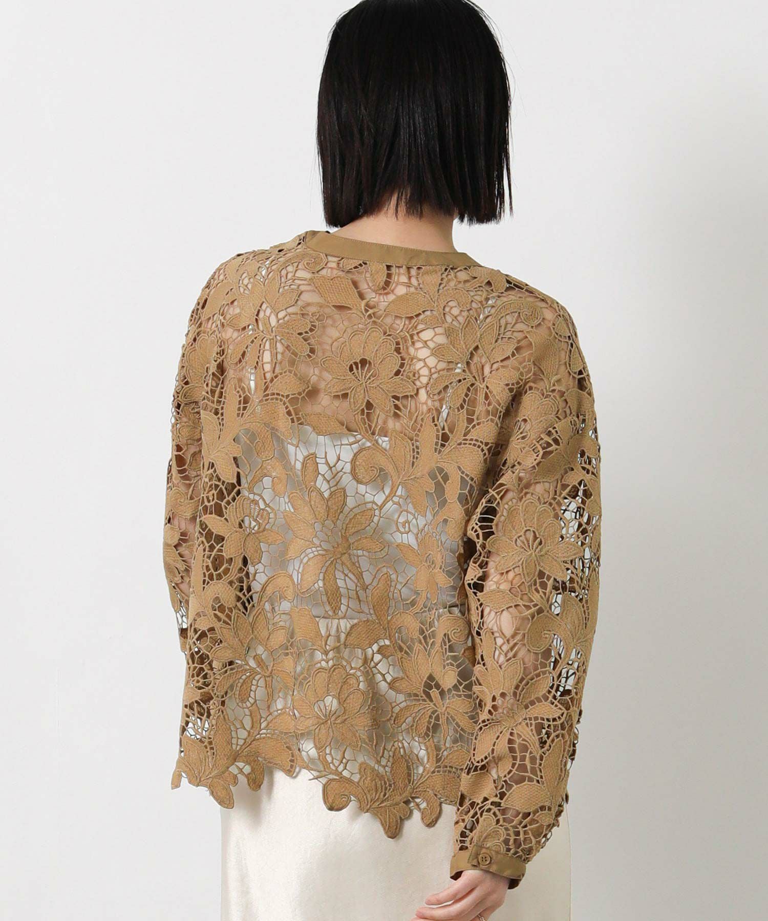 Greed international 完売レースブラウス 大きいサイズ》レースブラウス（7153182804） | INED L