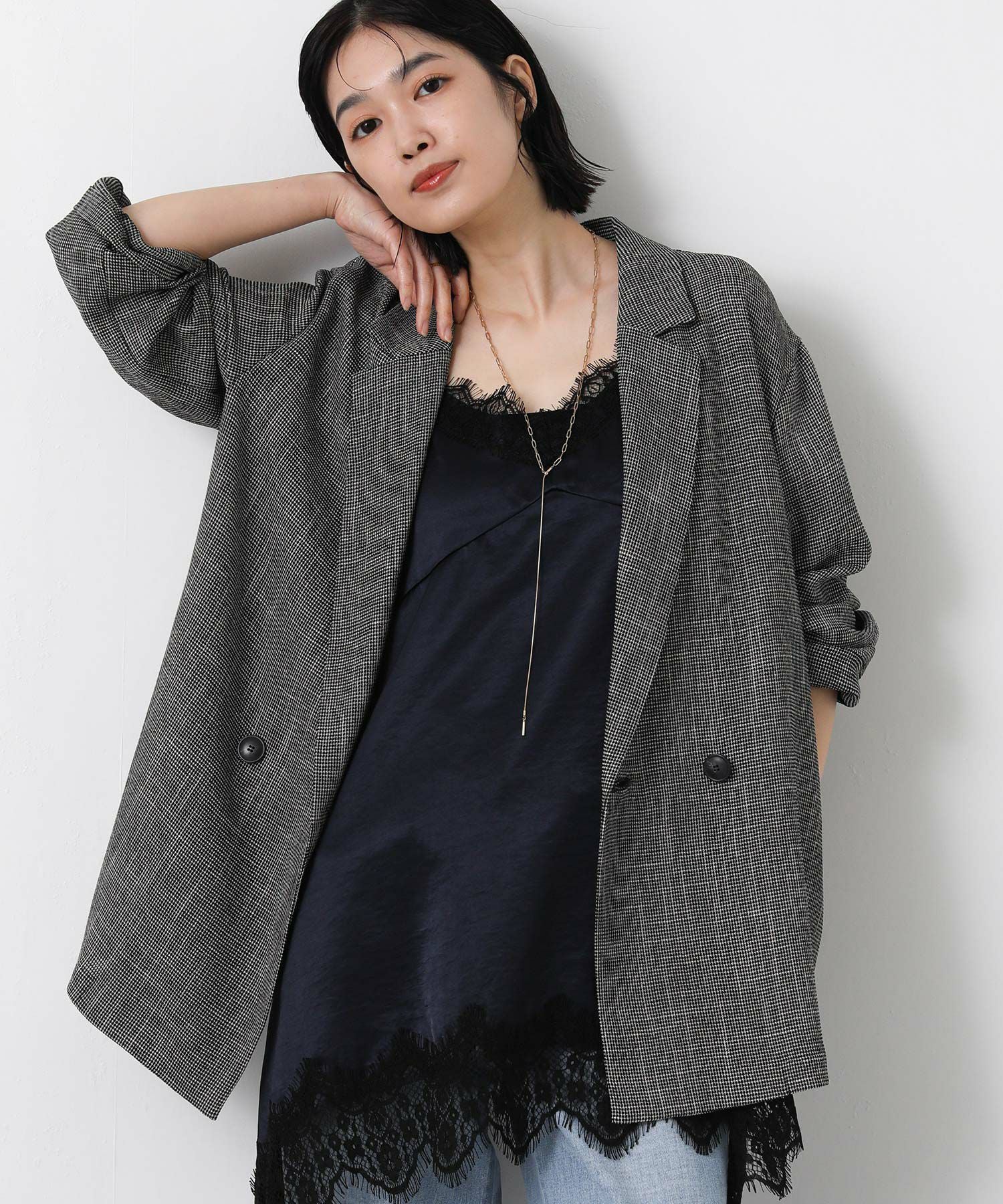 Gready Brilliant トリッカーカラミテーラードジャケット ブラック系