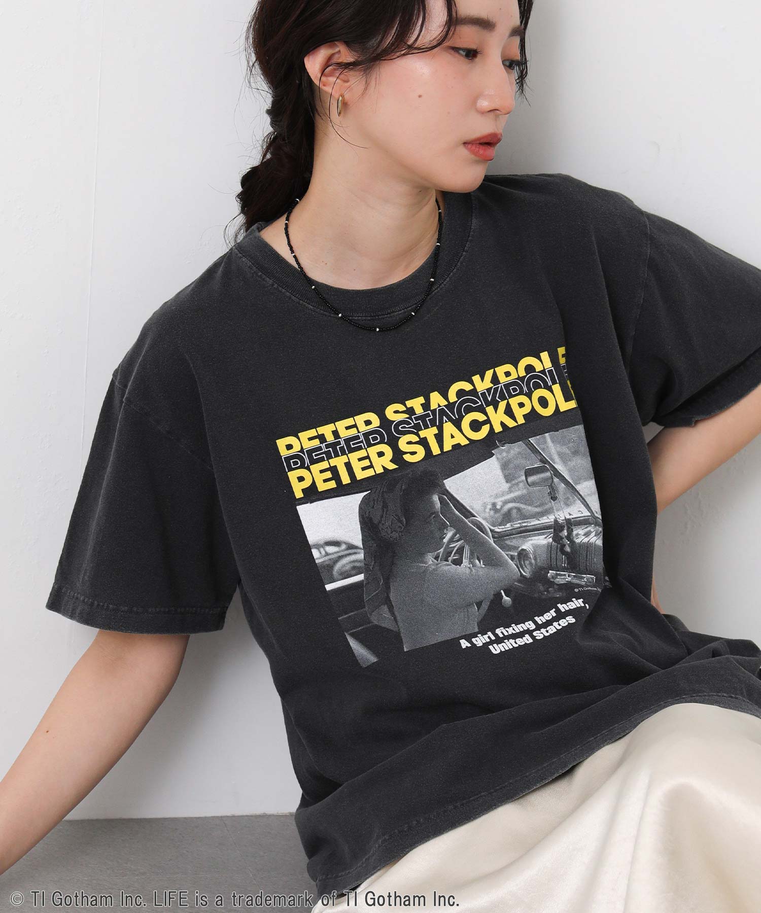 2002年製 Y2K インシンク セレブリティ Tシャツ XLサイズ 黒 Gready BrilliantLIFE PCピーターフォトTシャツ | SEKIMIKI Online
