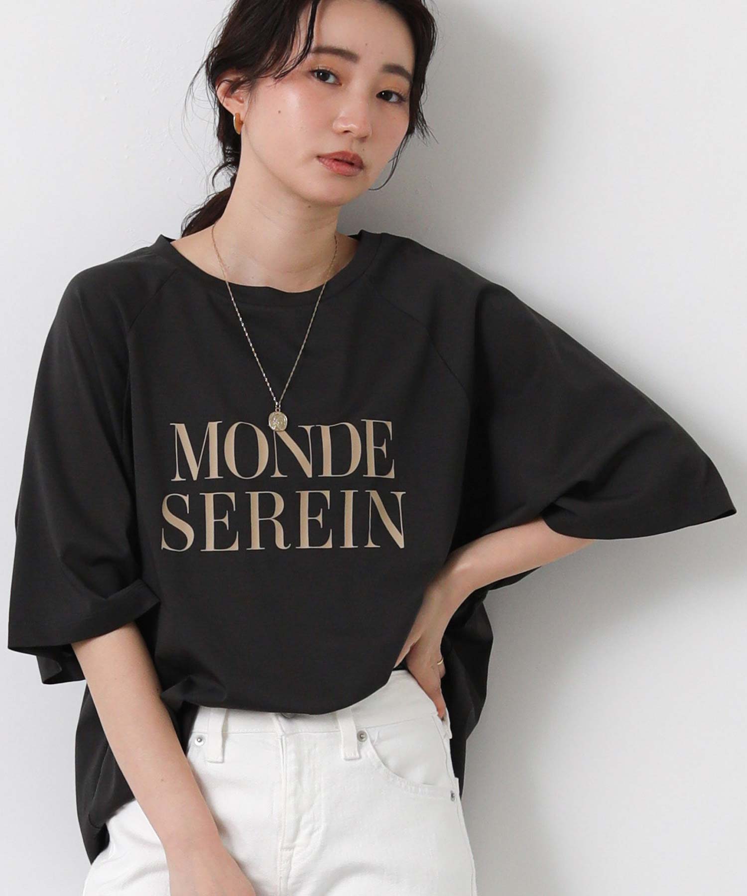 MONDEラグラン7分Tシャツ