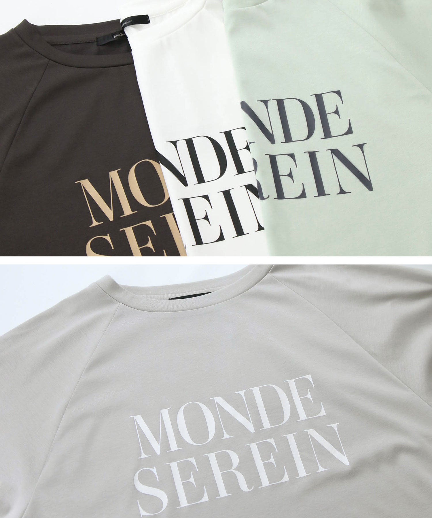 Gready BrilliantMONDEラグラン7分Tシャツ | SEKIMIKI Online