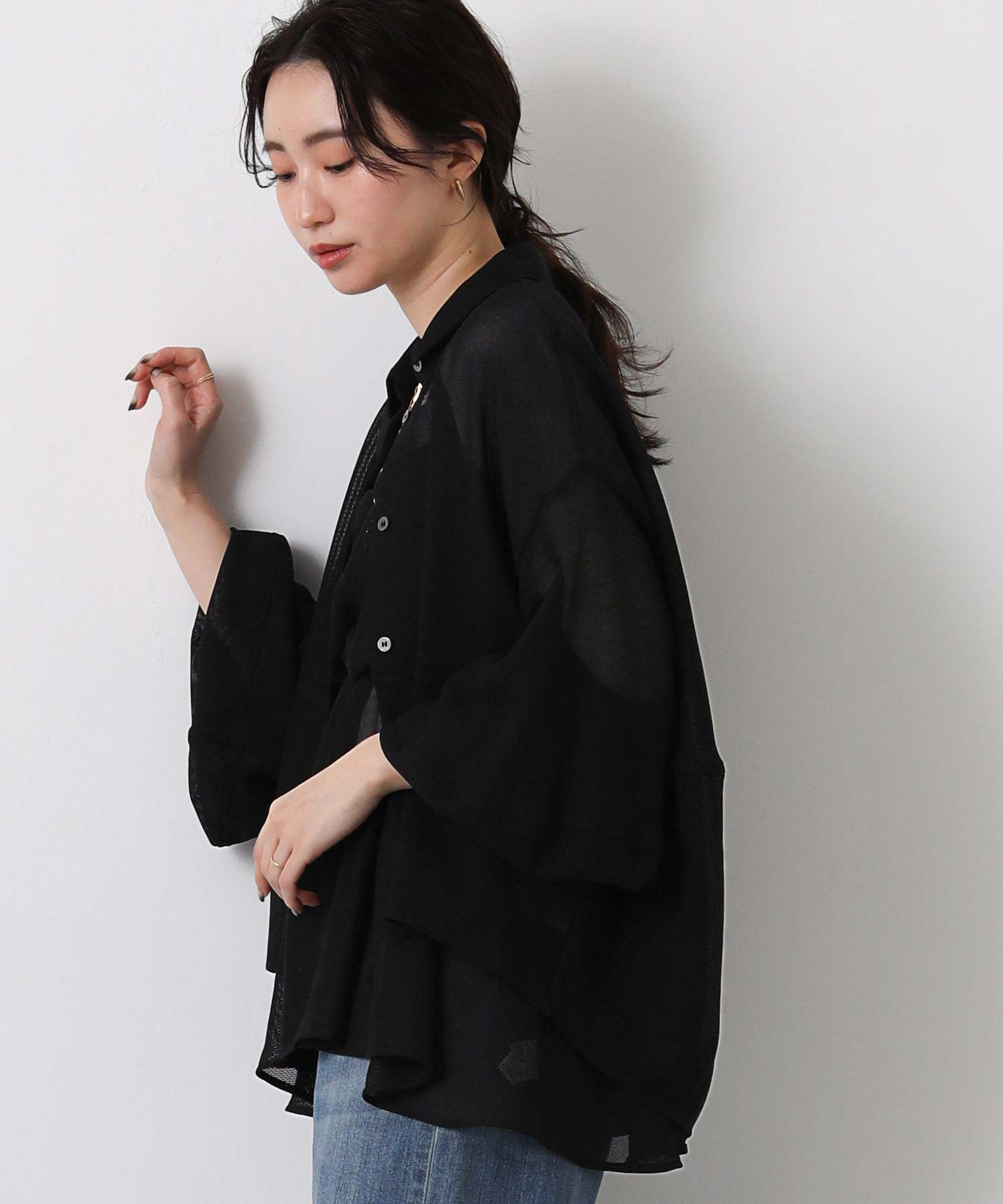 Gready Brilliantメッシュバックコクーンシャツ | SEKIMIKI Online