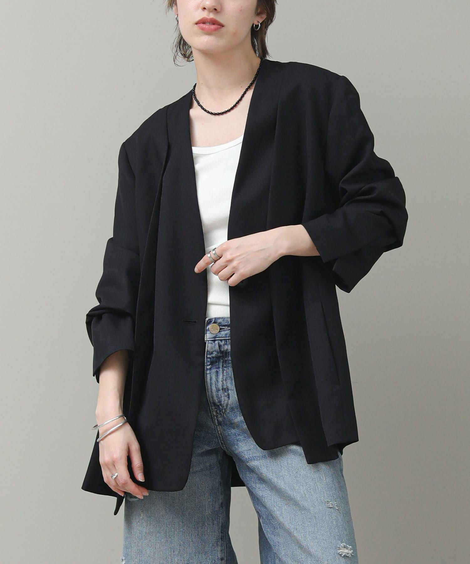 The rejoiceレイヤード風2wayジャケット【VERSEAU】 | SEKIMIKI Online