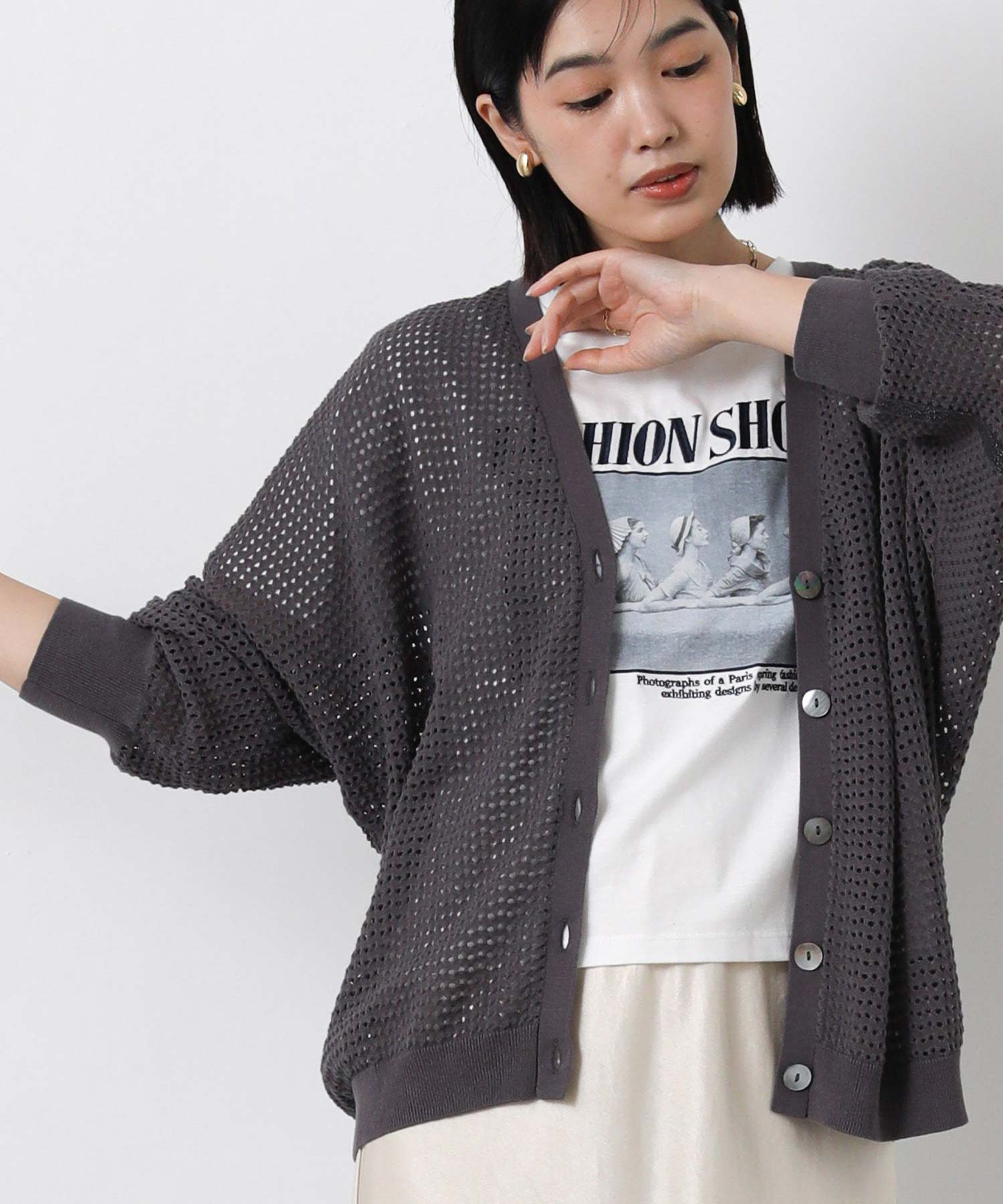 BALMAIN レーヨン ストライプ カーディガン カーディガンをご紹介。｜ビームス 鹿児島｜BEAMS