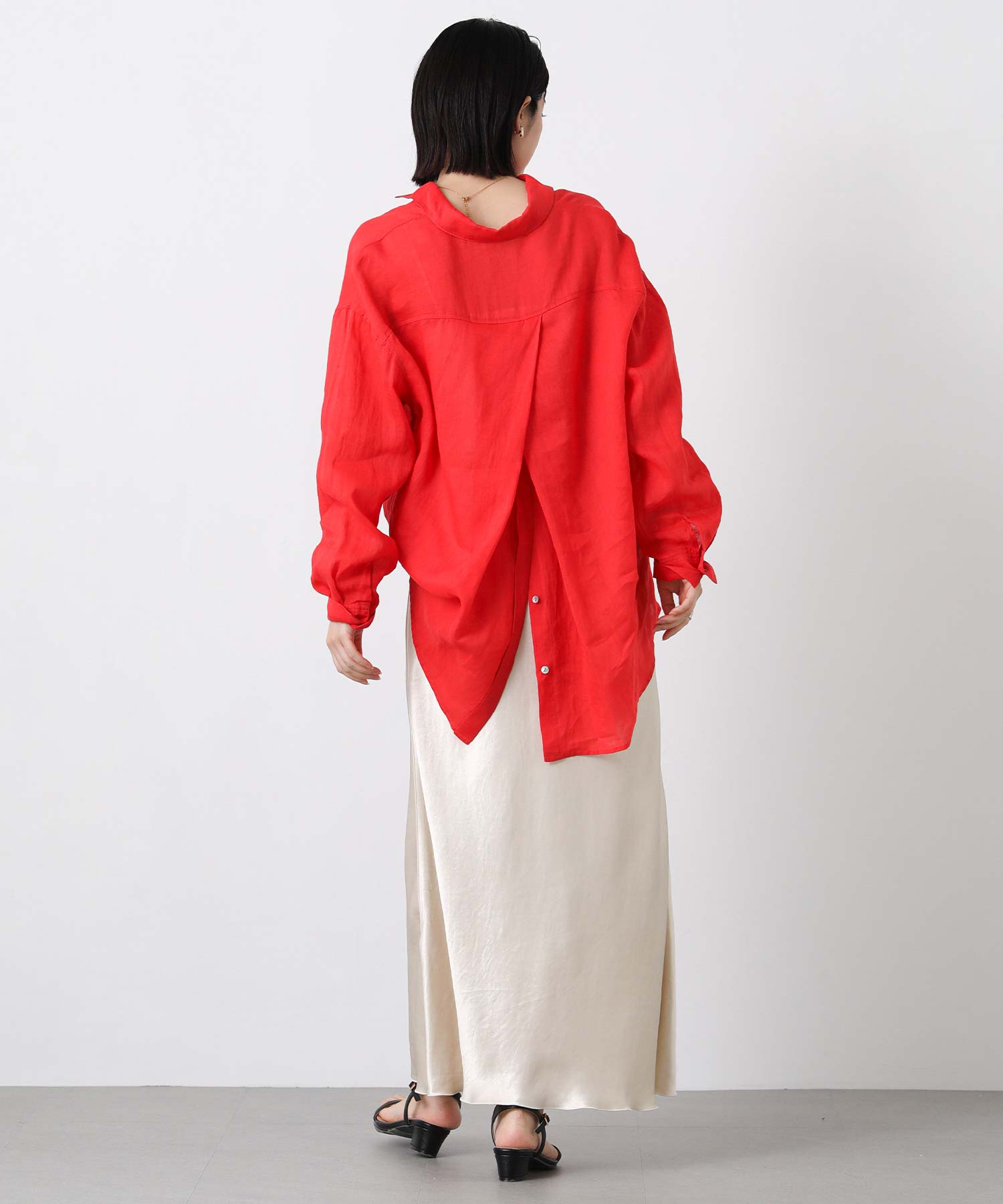 Gready Brilliant １６０ラミーシャツチュニック Gready Brilliantラミー後スリットシャツ | SEKIMIKI Online