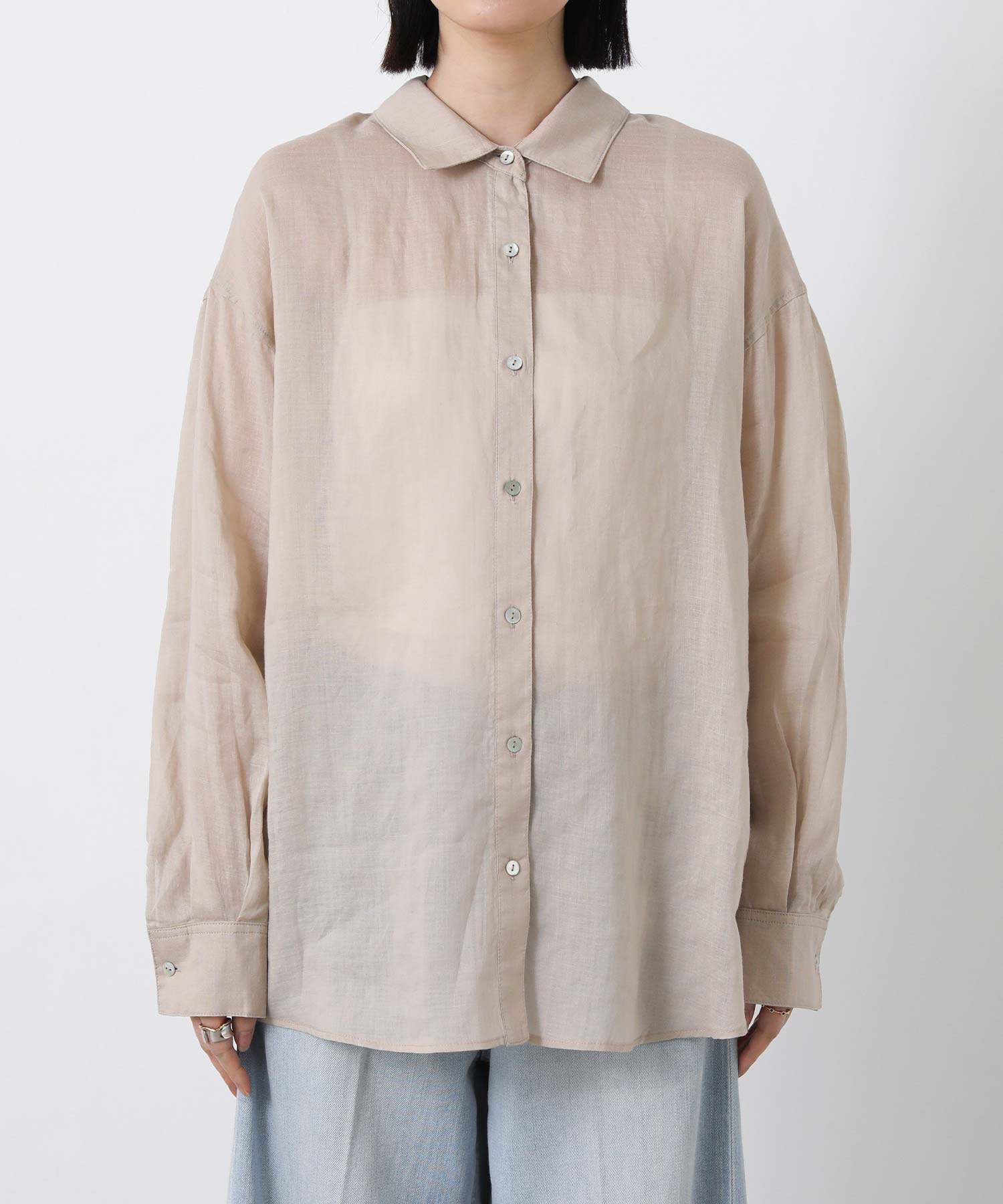 Gready Brilliant １６０ラミーシャツチュニック Gready Brilliantラミー後スリットシャツ | SEKIMIKI Online